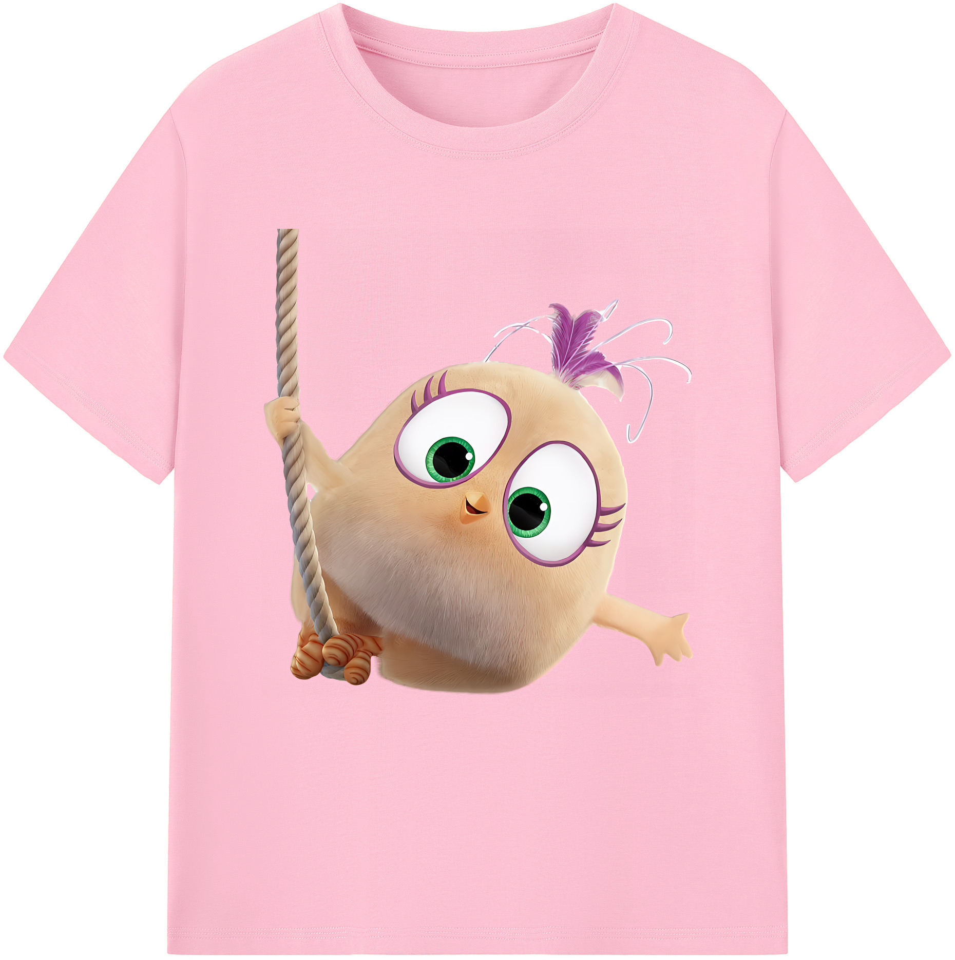 （画像用） Angry Birds アングリーバード 綿100％半袖Tシャツ（フロントプリント）