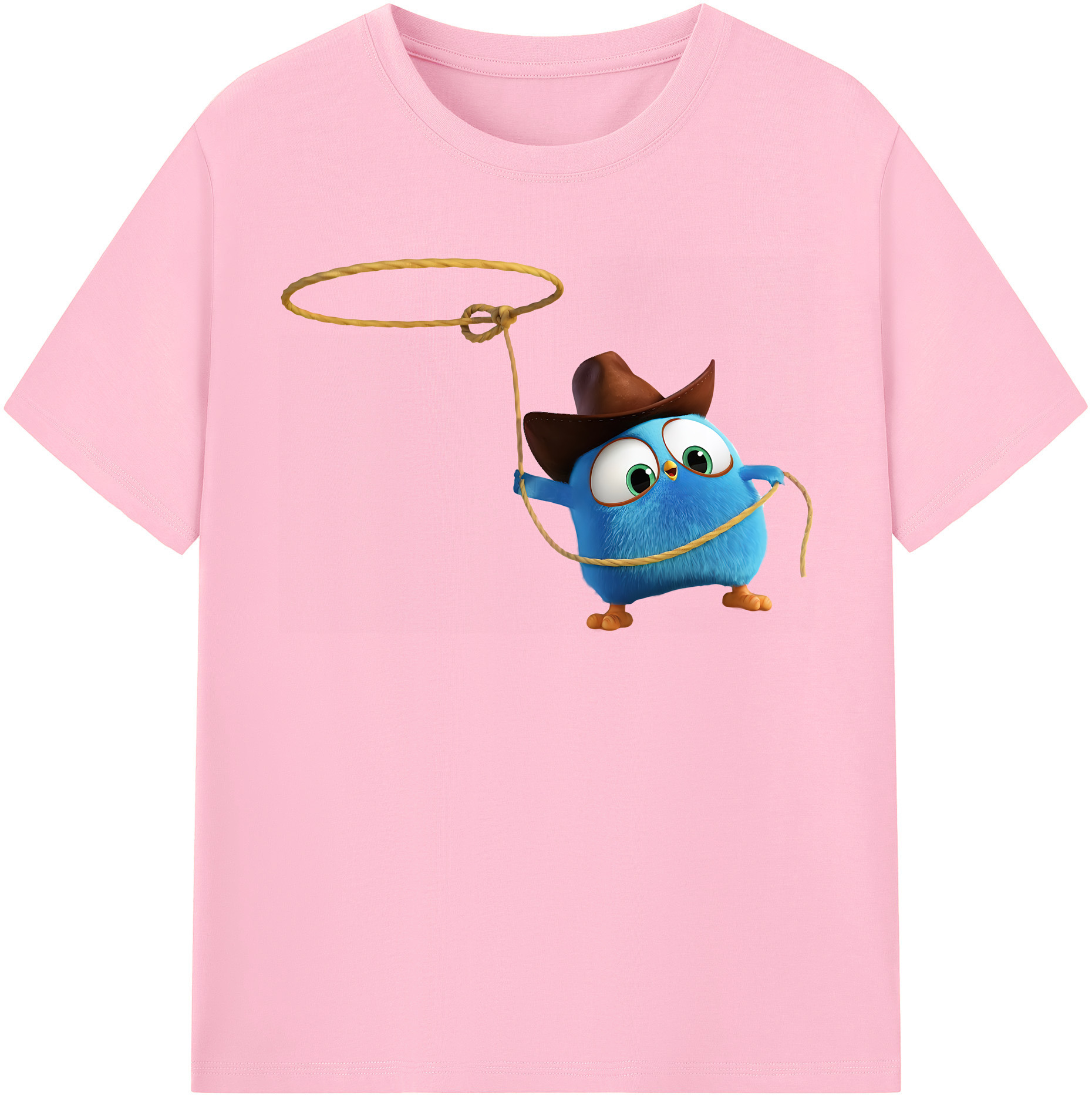 （画像用） Angry Birds アングリーバード 綿100％半袖Tシャツ（フロントプリント）