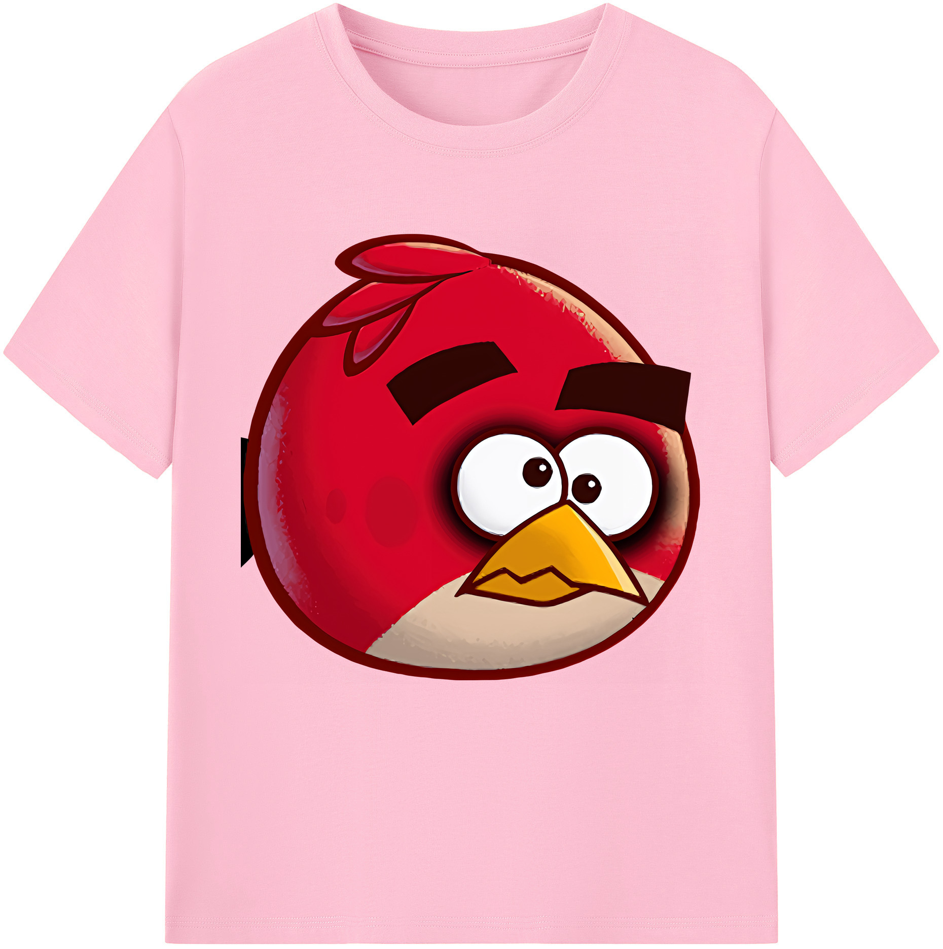 （画像用） Angry Birds アングリーバード 綿100％半袖Tシャツ（フロントプリント）