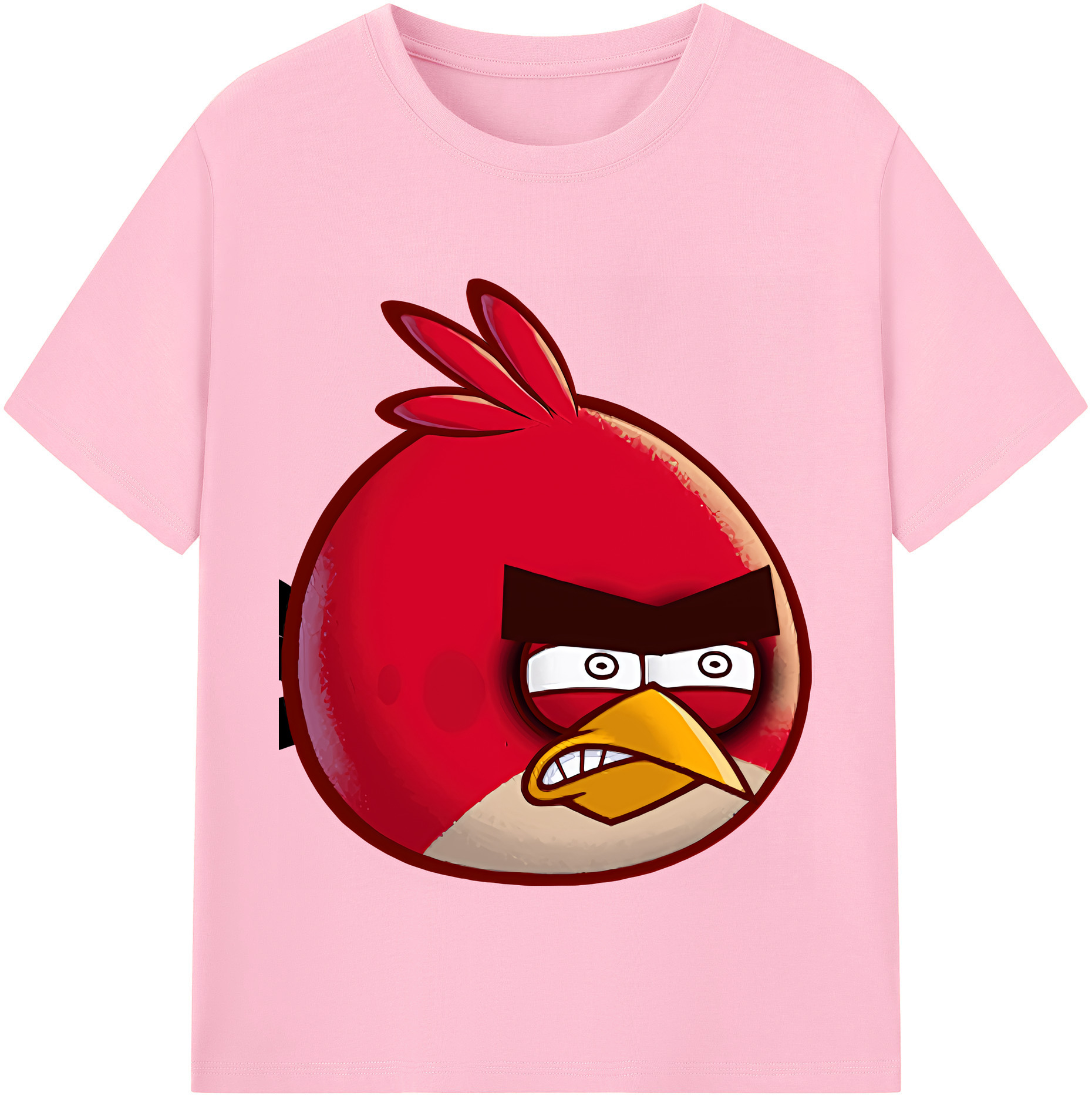 （画像用） Angry Birds アングリーバード 綿100％半袖Tシャツ（フロントプリント）