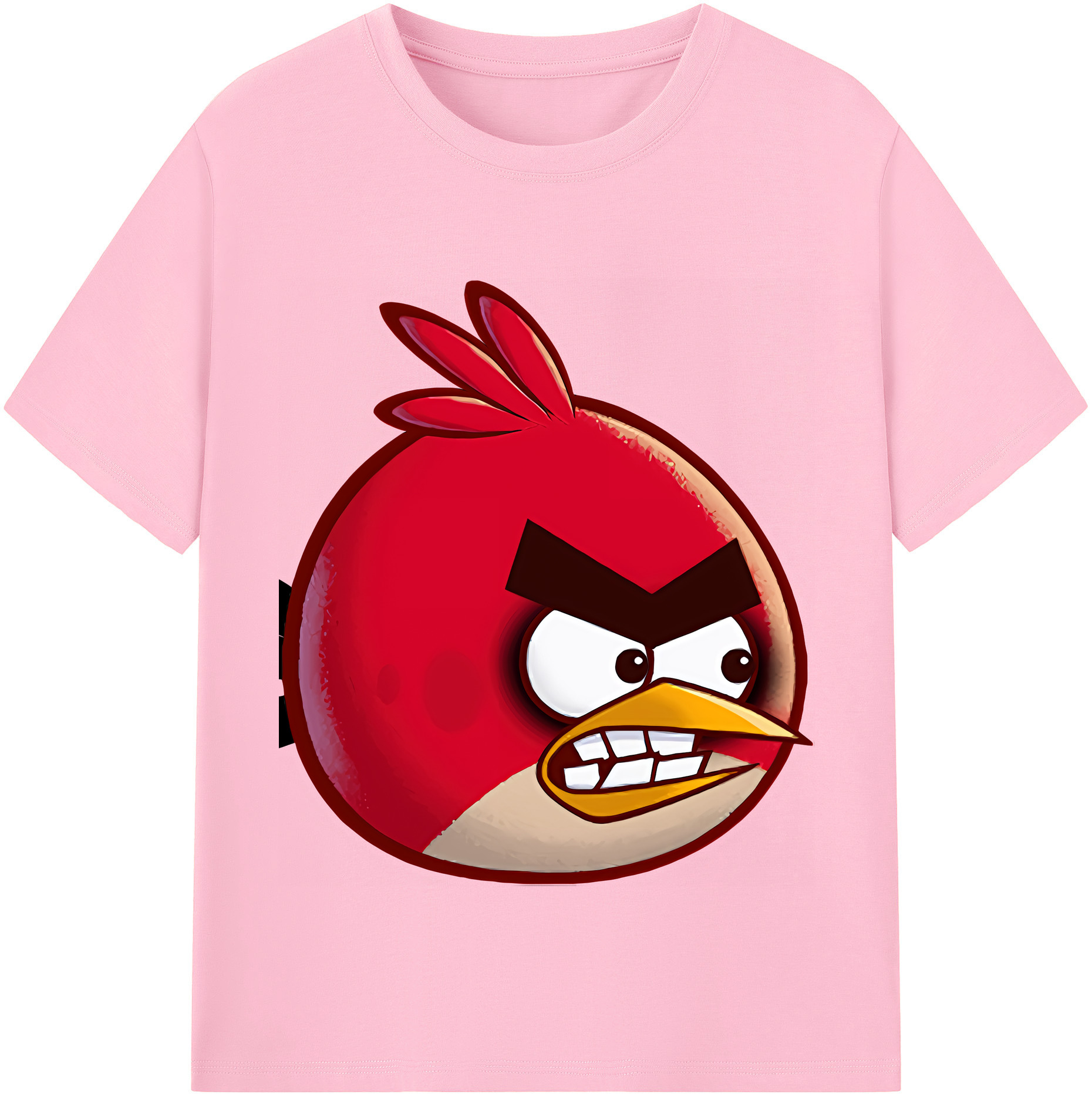 （画像用） Angry Birds アングリーバード 綿100％半袖Tシャツ（フロントプリント）