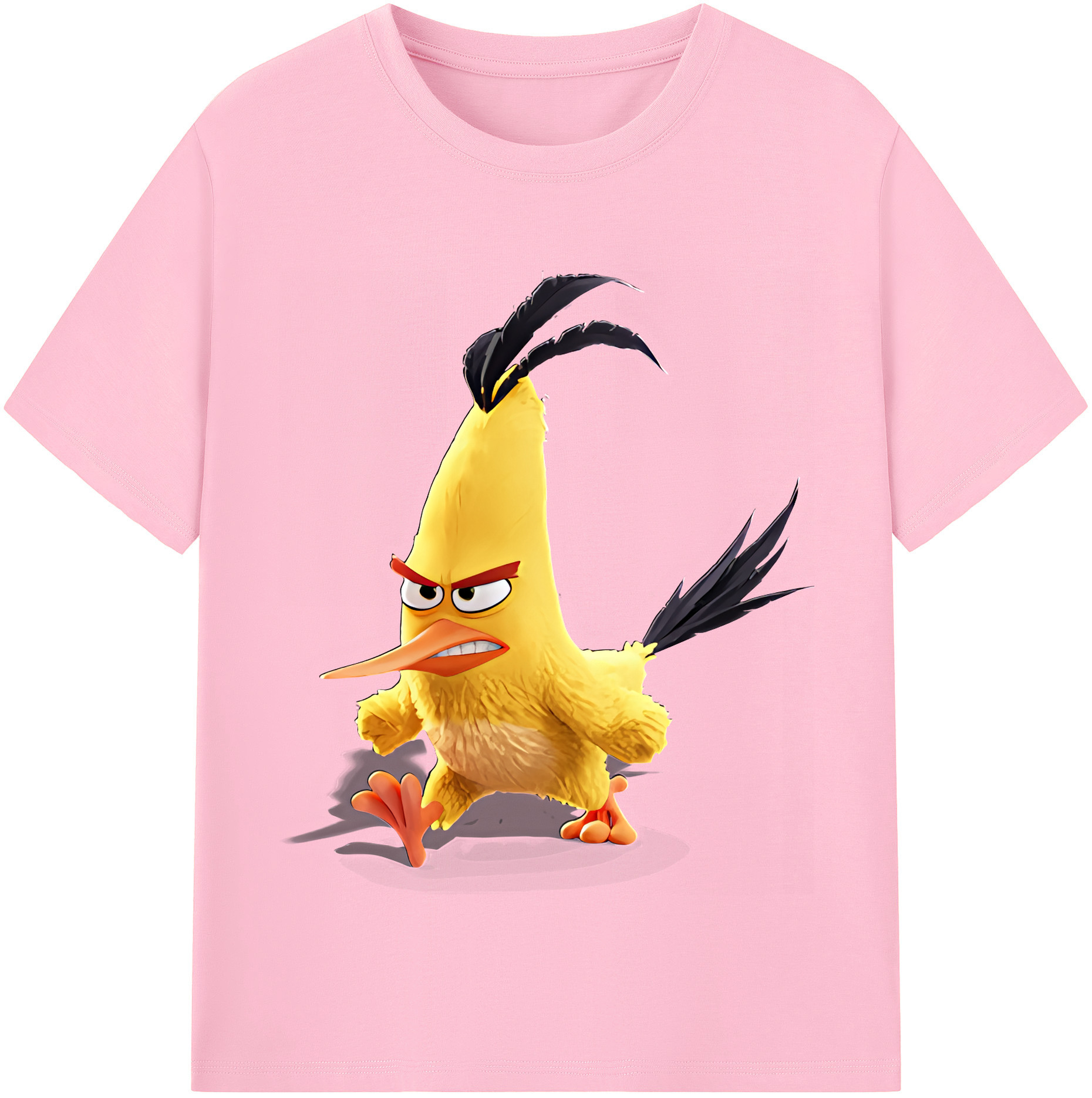 （画像用） Angry Birds アングリーバード 綿100％半袖Tシャツ（フロントプリント）