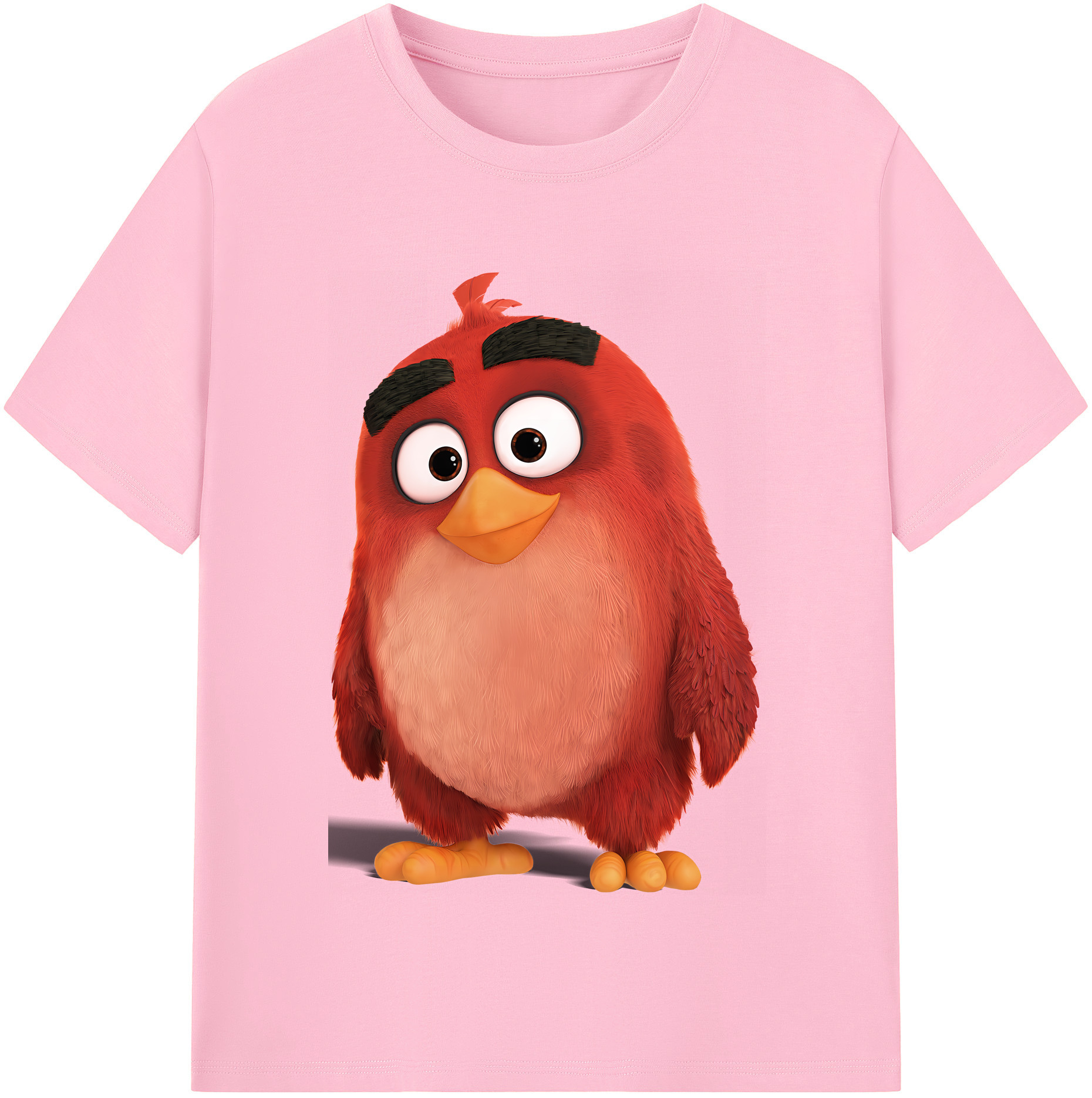 （画像用） Angry Birds アングリーバード 綿100％半袖Tシャツ（フロントプリント）
