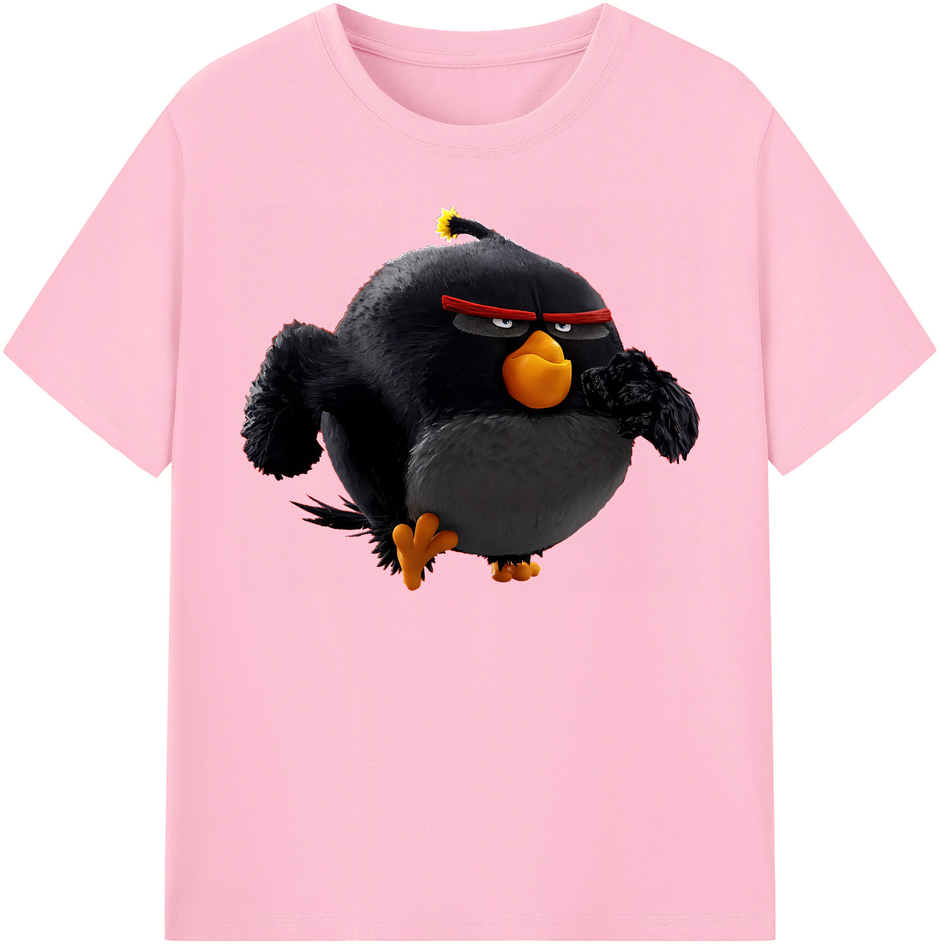 （画像用） Angry Birds アングリーバード 綿100％半袖Tシャツ（フロントプリント）