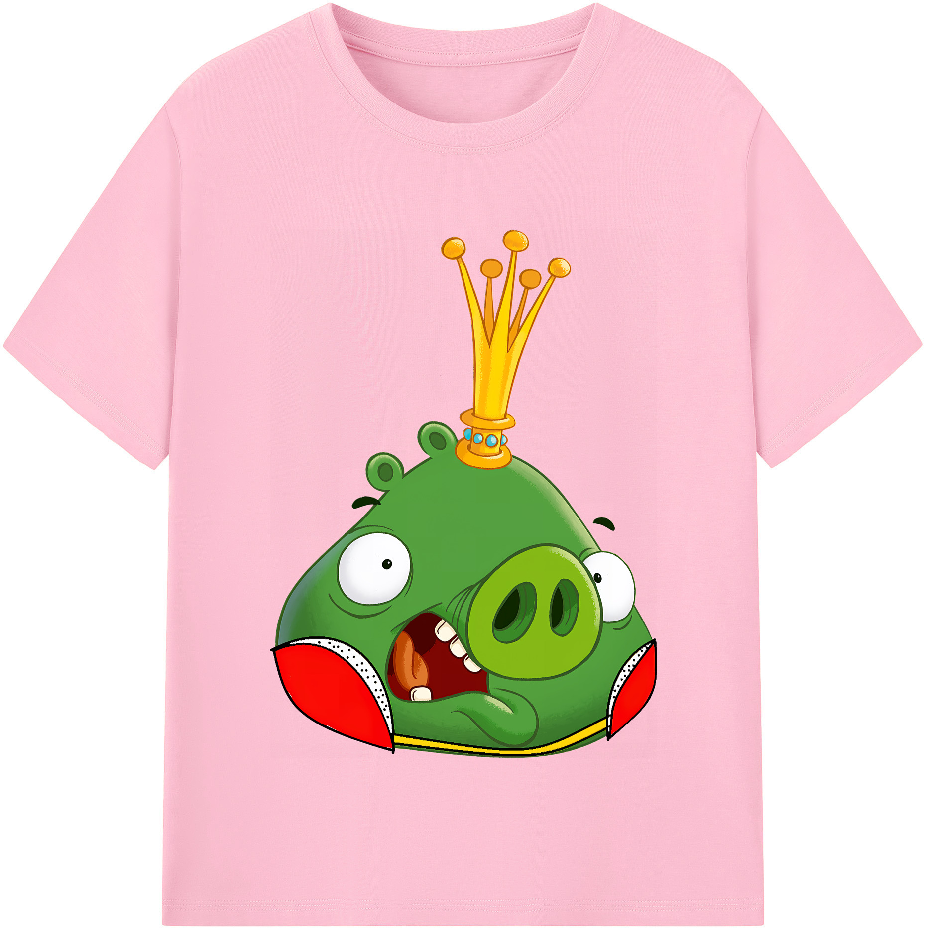 （画像用） Angry Birds アングリーバード 綿100％半袖Tシャツ（フロントプリント）