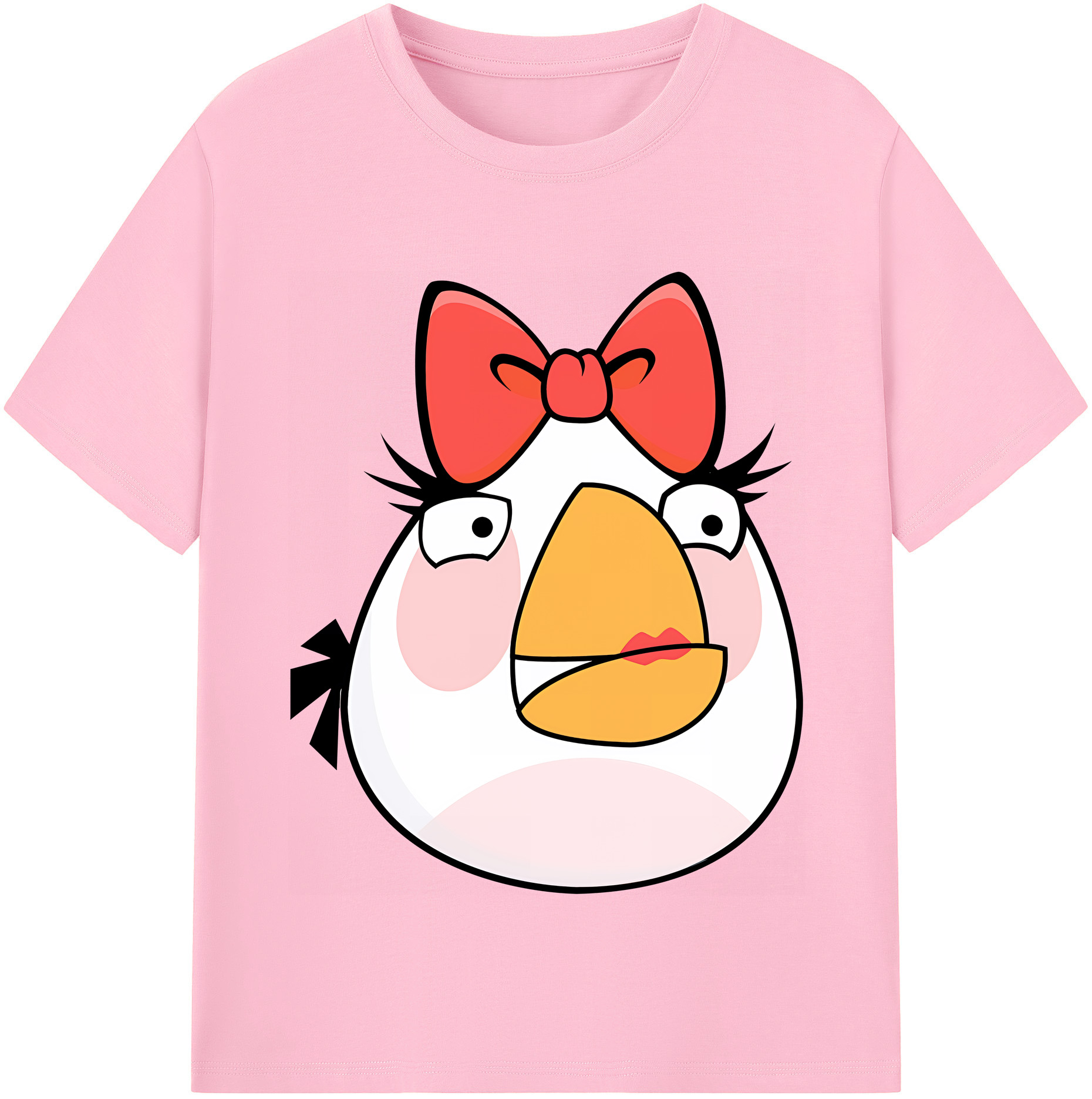 （画像用） Angry Birds アングリーバード 綿100％半袖Tシャツ（フロントプリント）