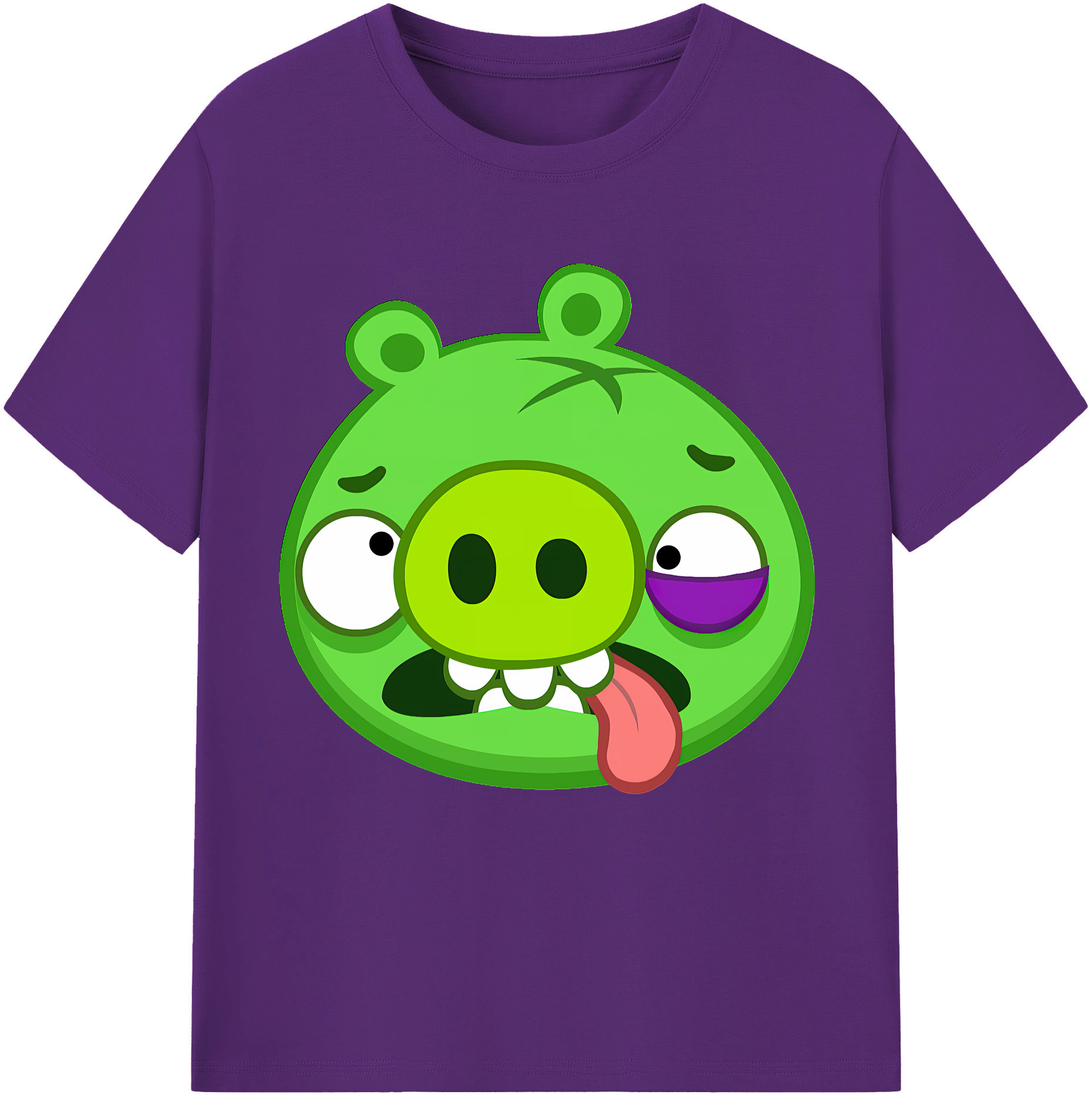 （画像用） Angry Birds アングリーバード 綿100％半袖Tシャツ（フロントプリント）