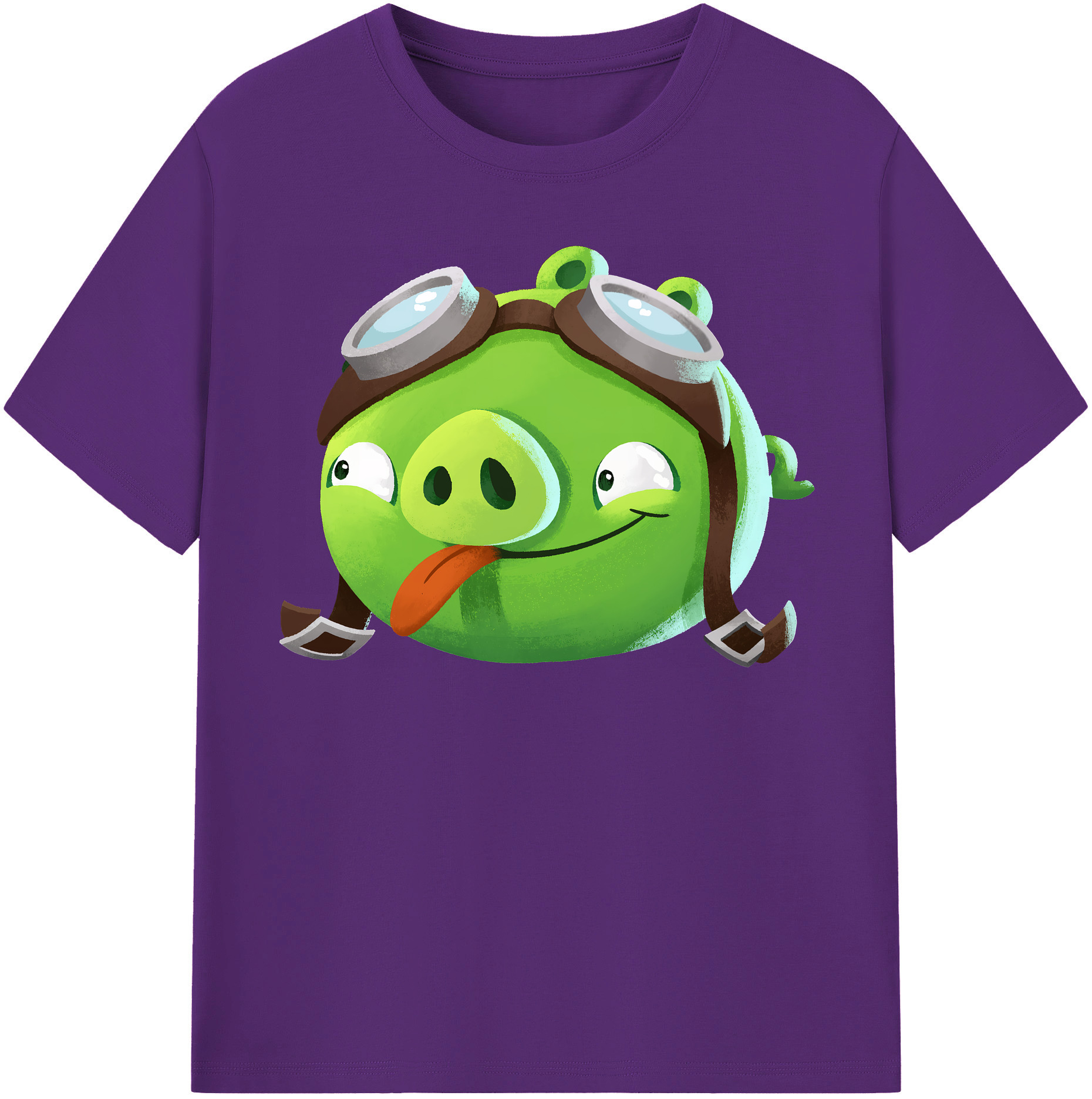 （画像用） Angry Birds アングリーバード 綿100％半袖Tシャツ（フロントプリント）