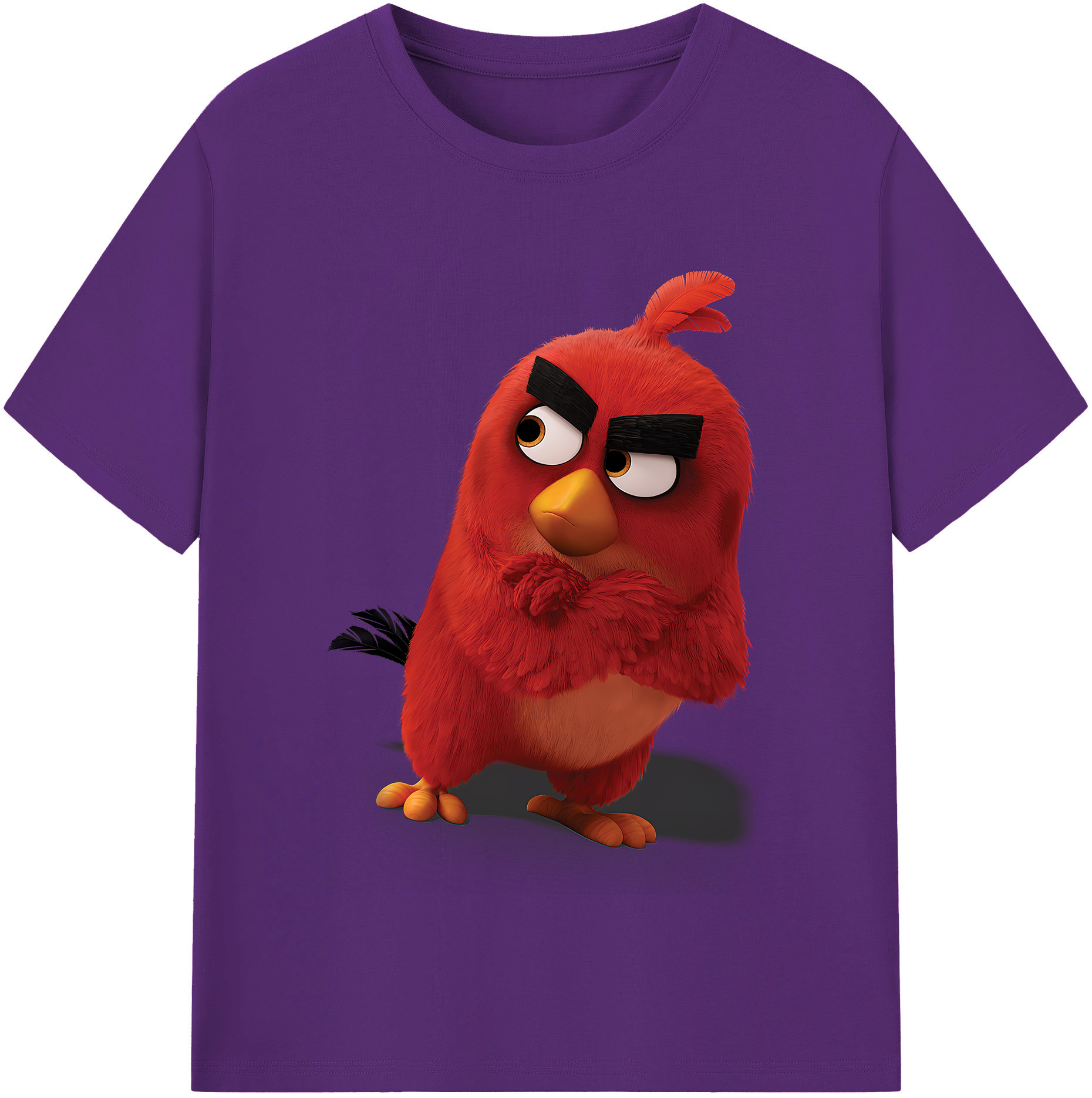 （画像用） Angry Birds アングリーバード 綿100％半袖Tシャツ（フロントプリント）