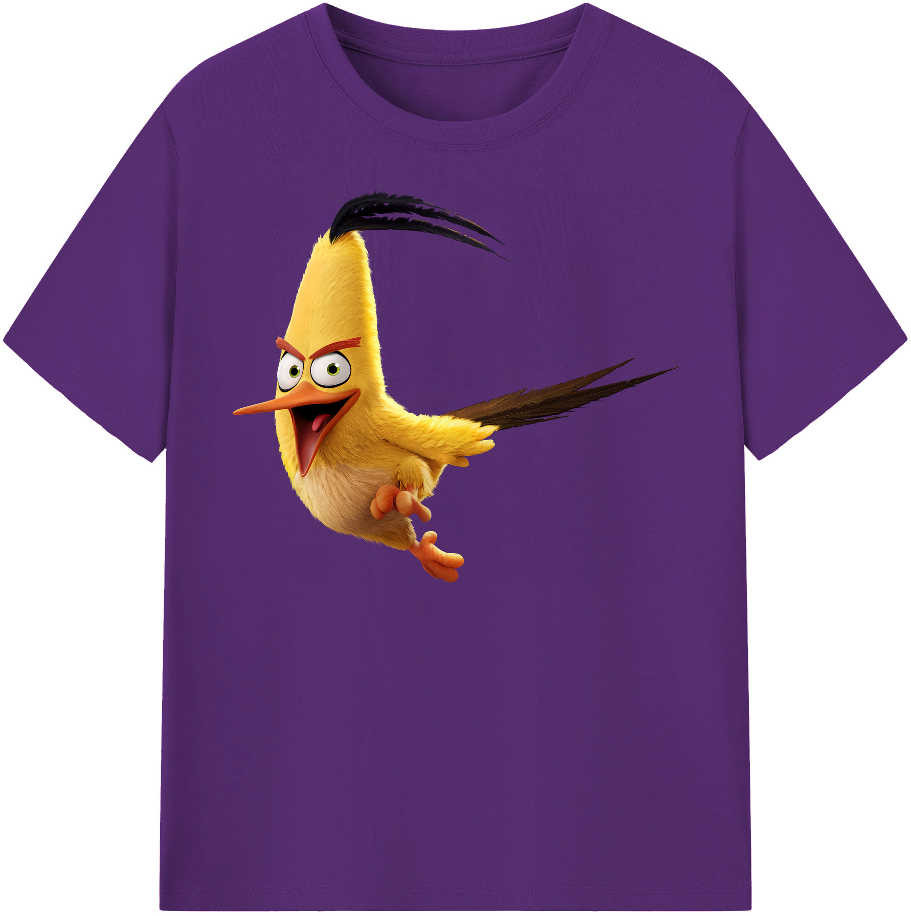 （画像用） Angry Birds アングリーバード 綿100％半袖Tシャツ（フロントプリント）