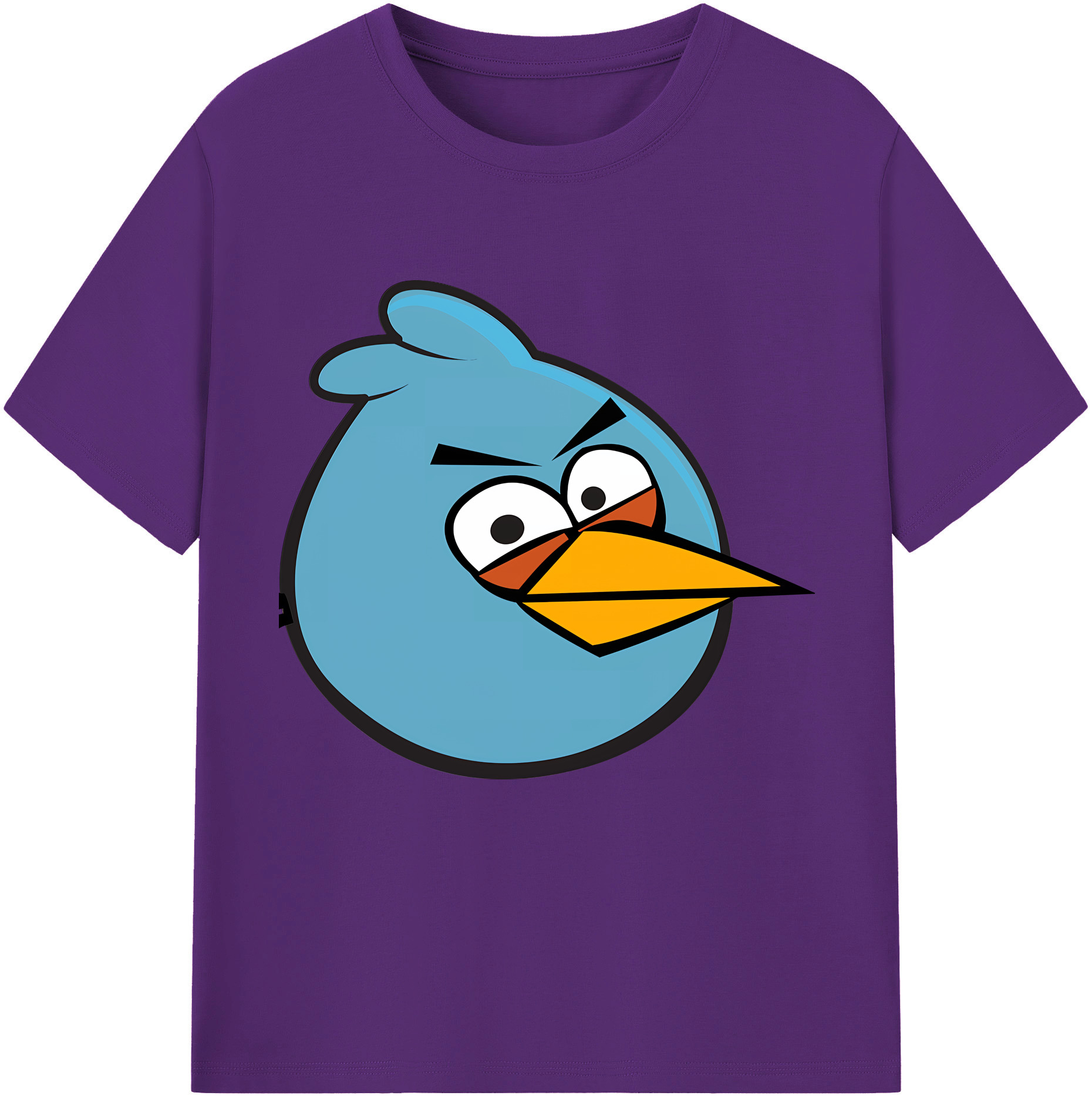 （画像用） Angry Birds アングリーバード 綿100％半袖Tシャツ（フロントプリント）