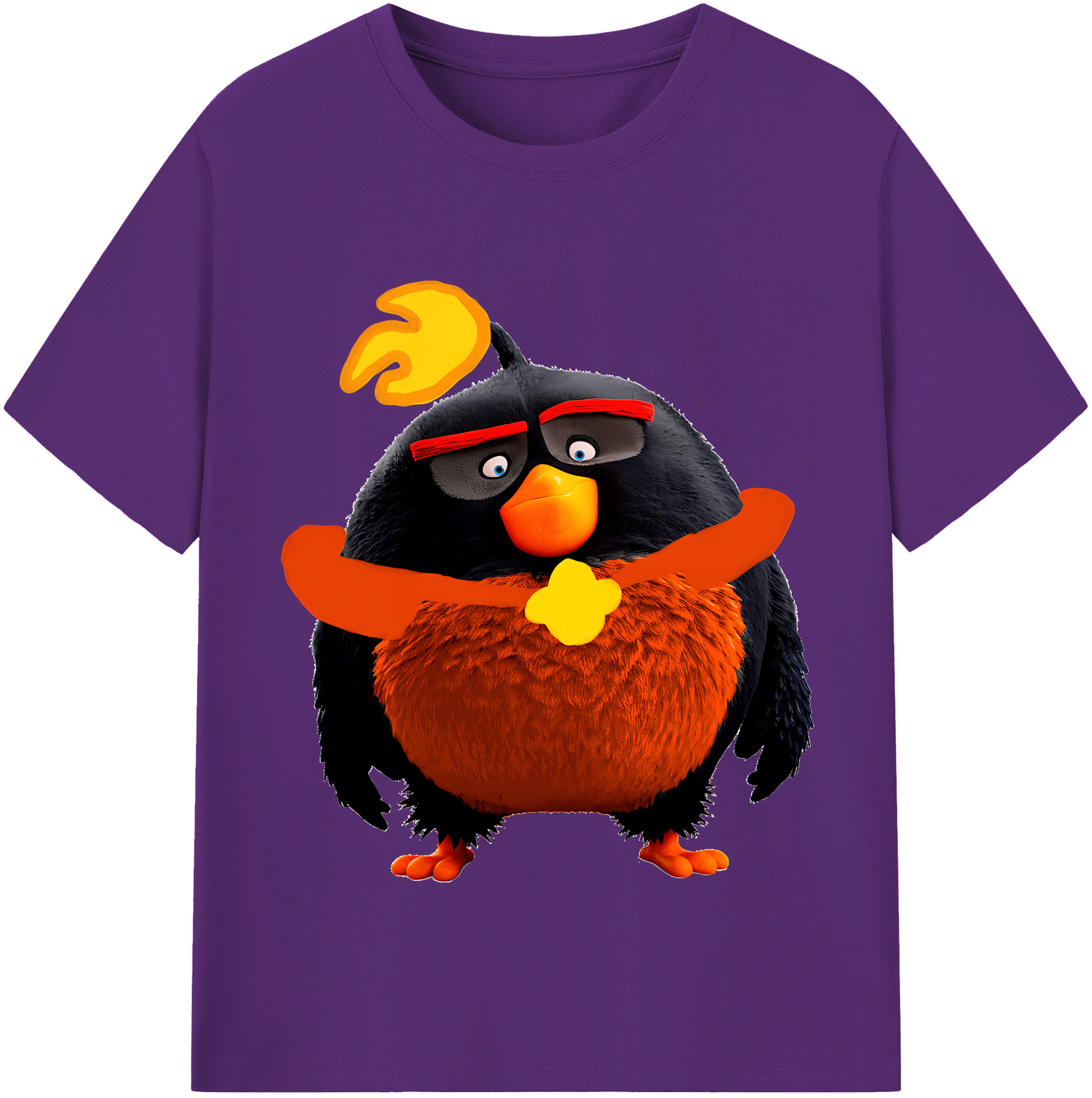 （画像用） Angry Birds アングリーバード 綿100％半袖Tシャツ（フロントプリント）