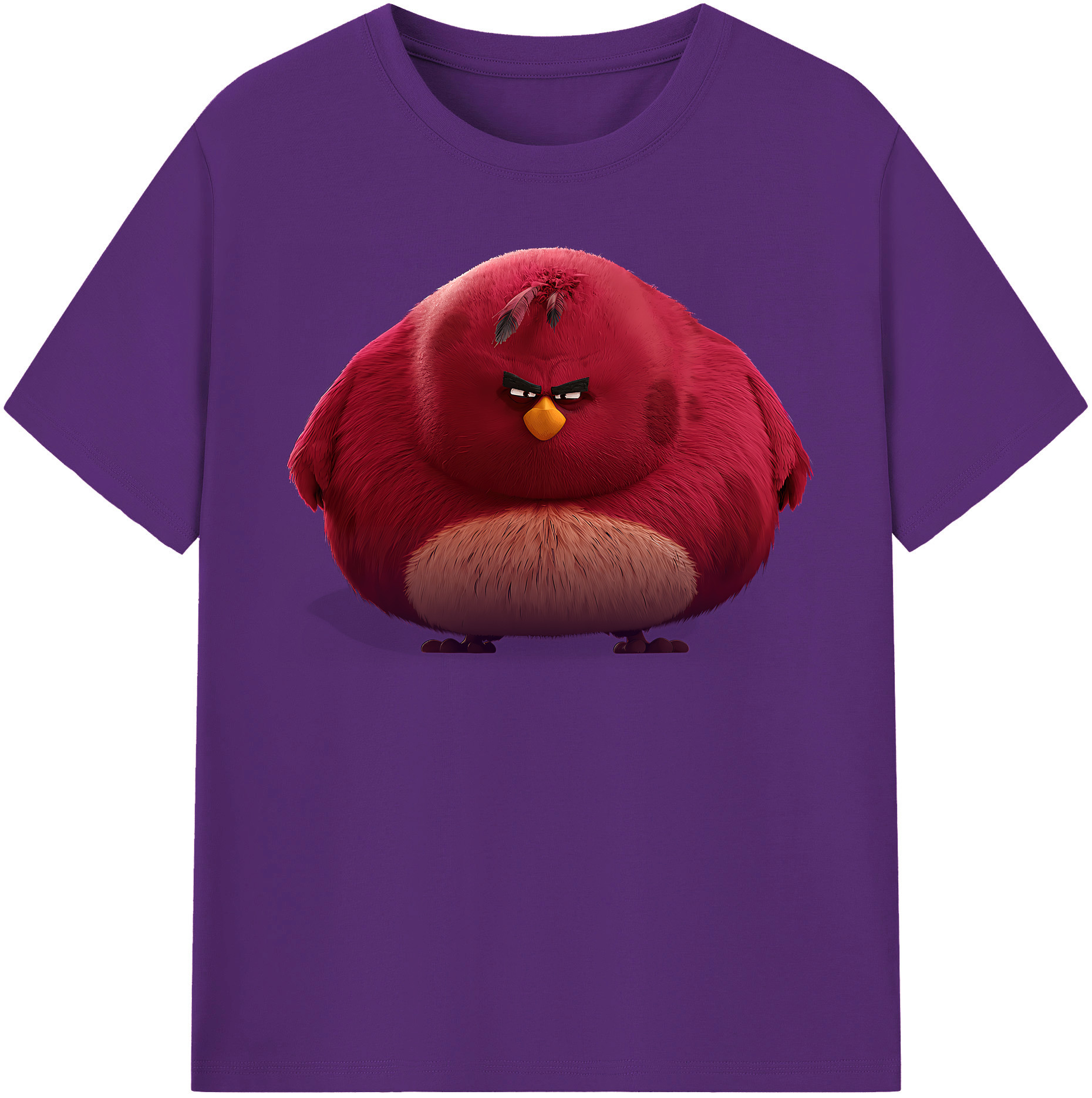 （画像用） Angry Birds アングリーバード 綿100％半袖Tシャツ（フロントプリント）
