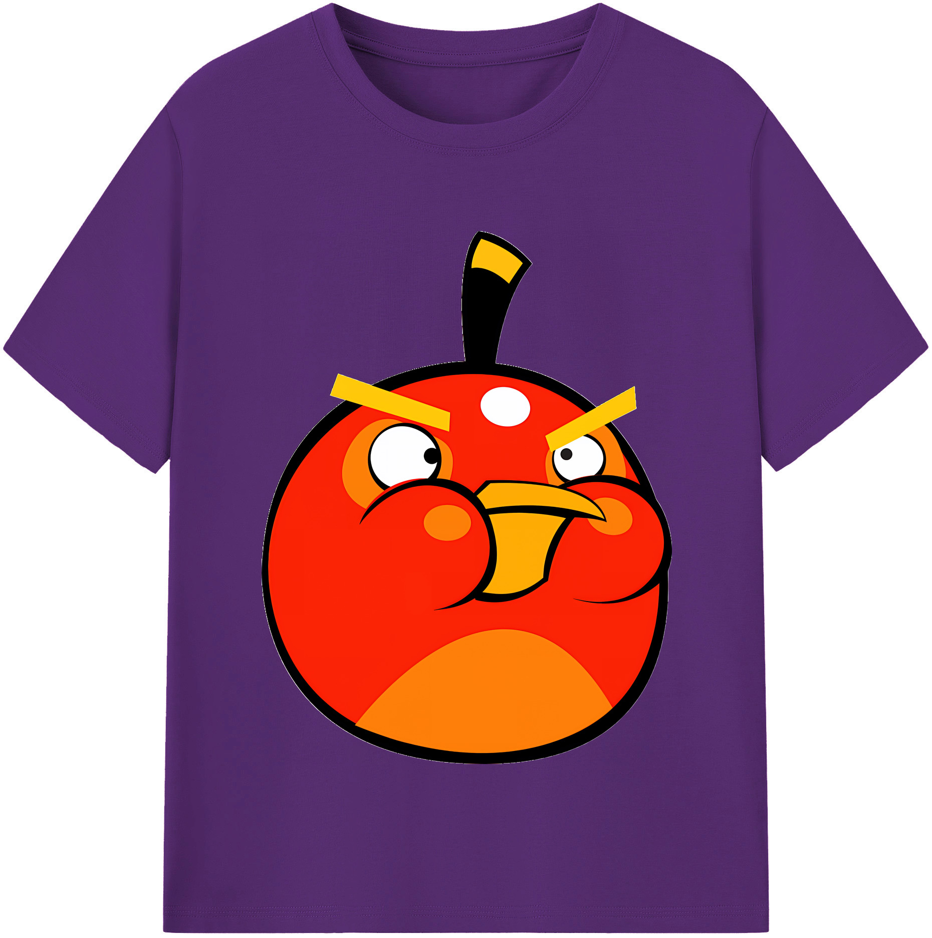 （画像用） Angry Birds アングリーバード 綿100％半袖Tシャツ（フロントプリント）
