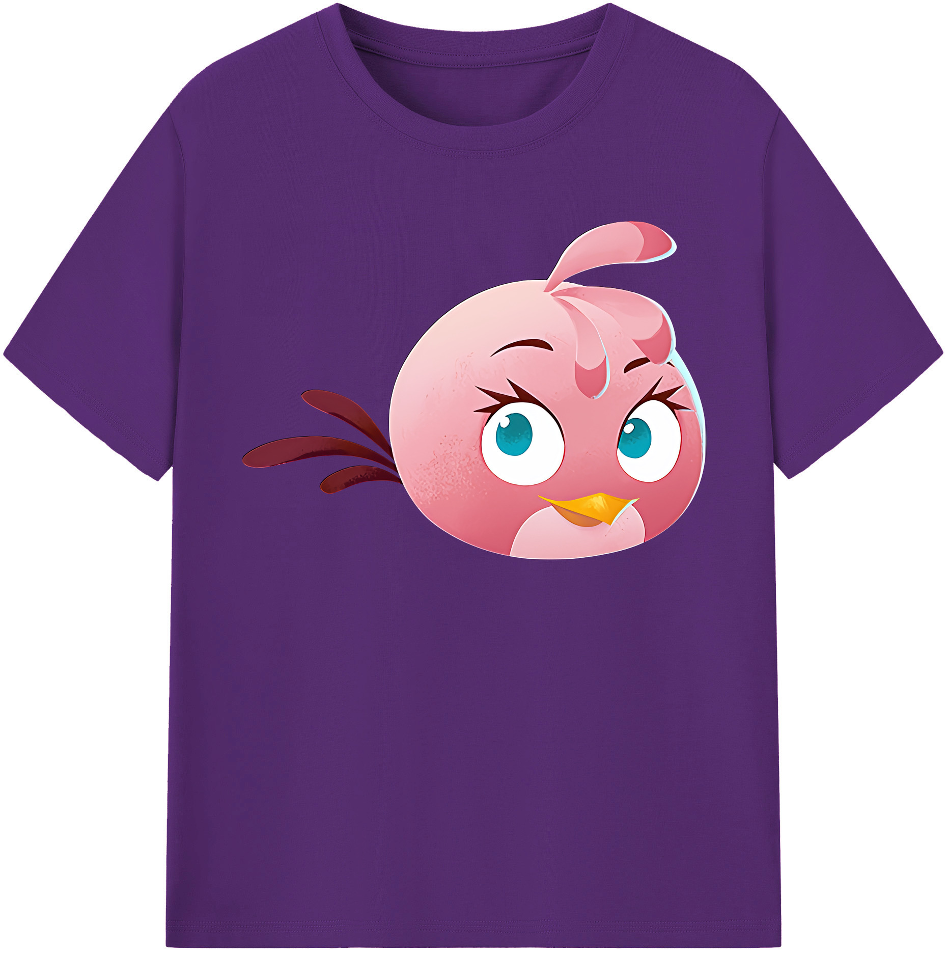 （画像用） Angry Birds アングリーバード 綿100％半袖Tシャツ（フロントプリント）