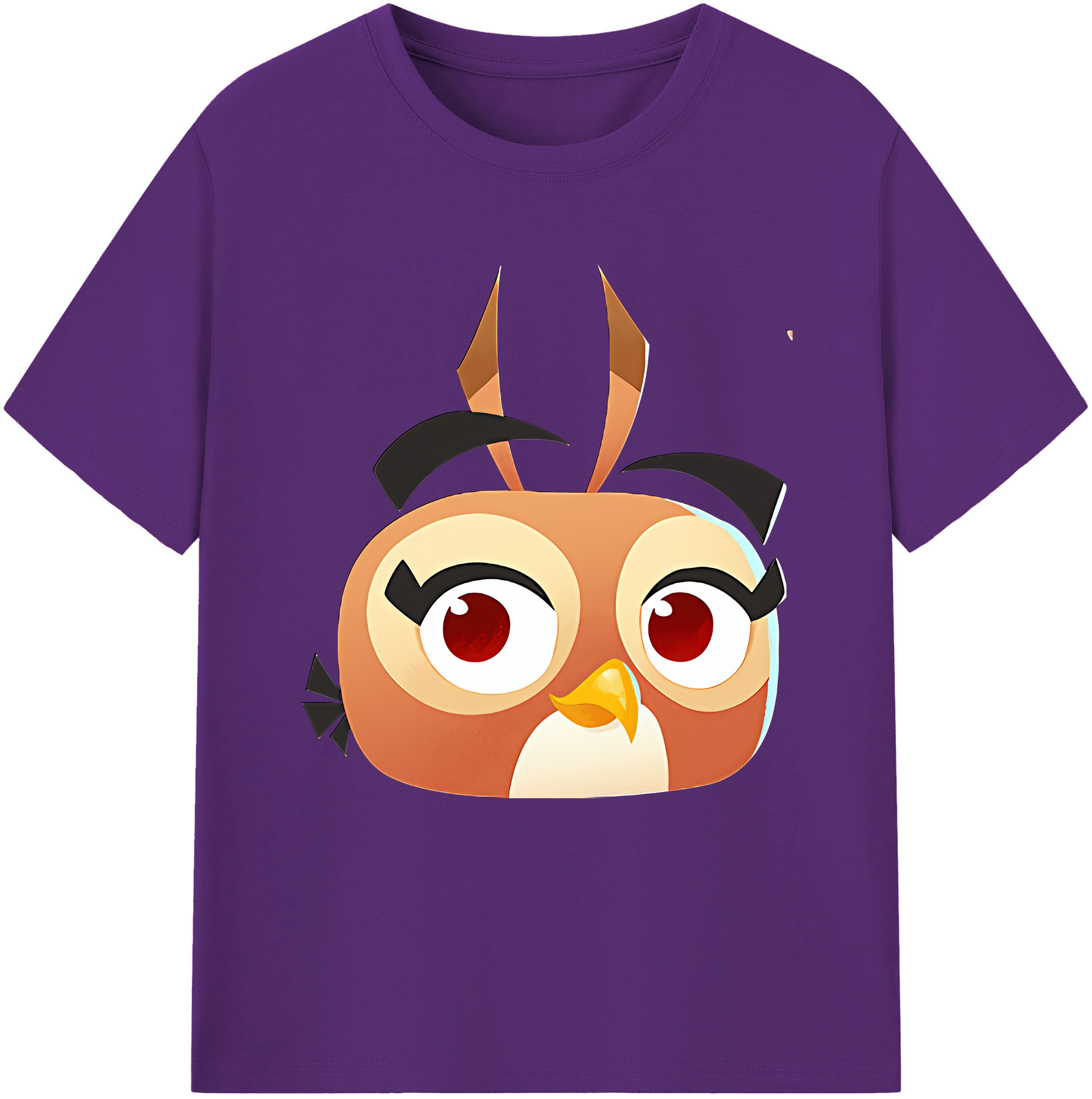 （画像用） Angry Birds アングリーバード 綿100％半袖Tシャツ（フロントプリント）