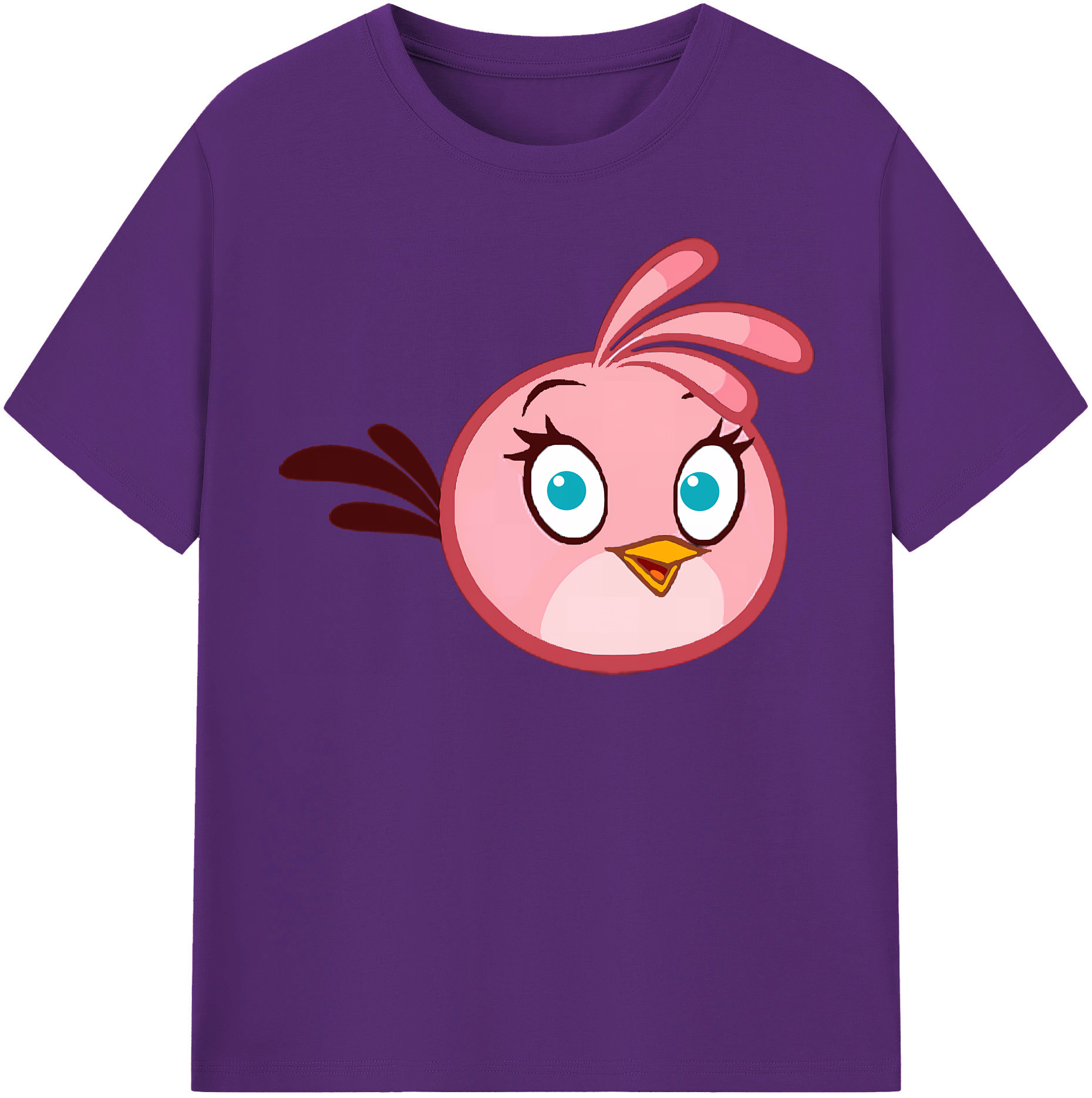 （画像用） Angry Birds アングリーバード 綿100％半袖Tシャツ（フロントプリント）