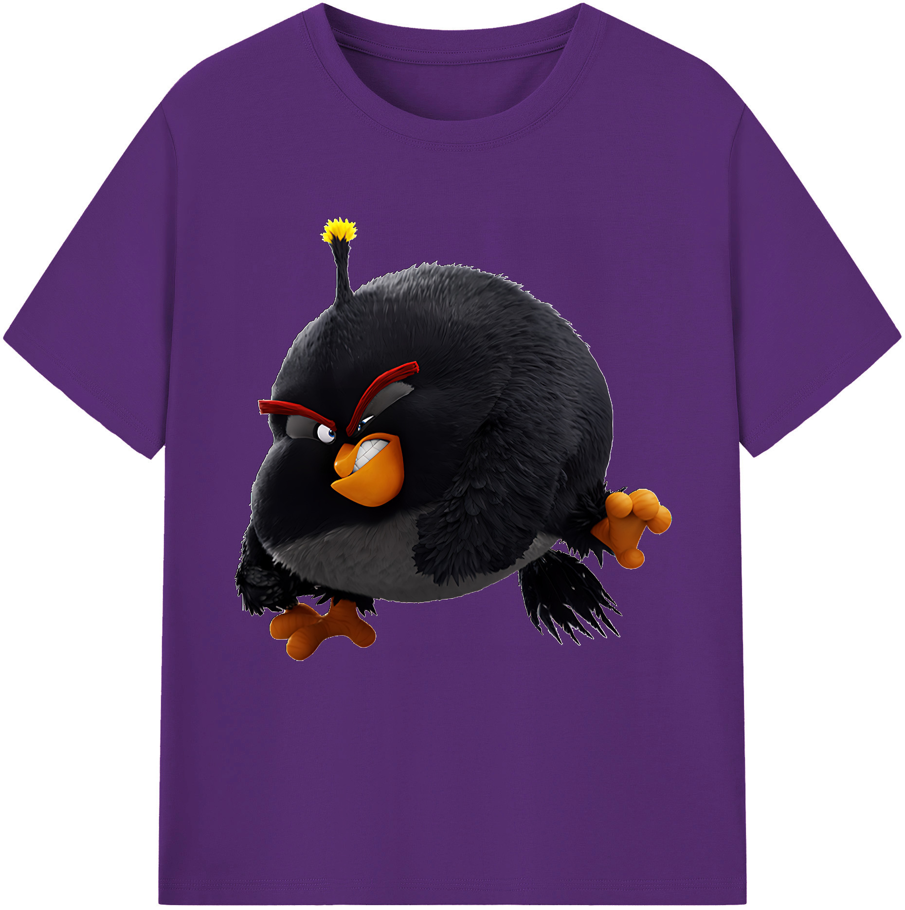 （画像用） Angry Birds アングリーバード 綿100％半袖Tシャツ（フロントプリント）