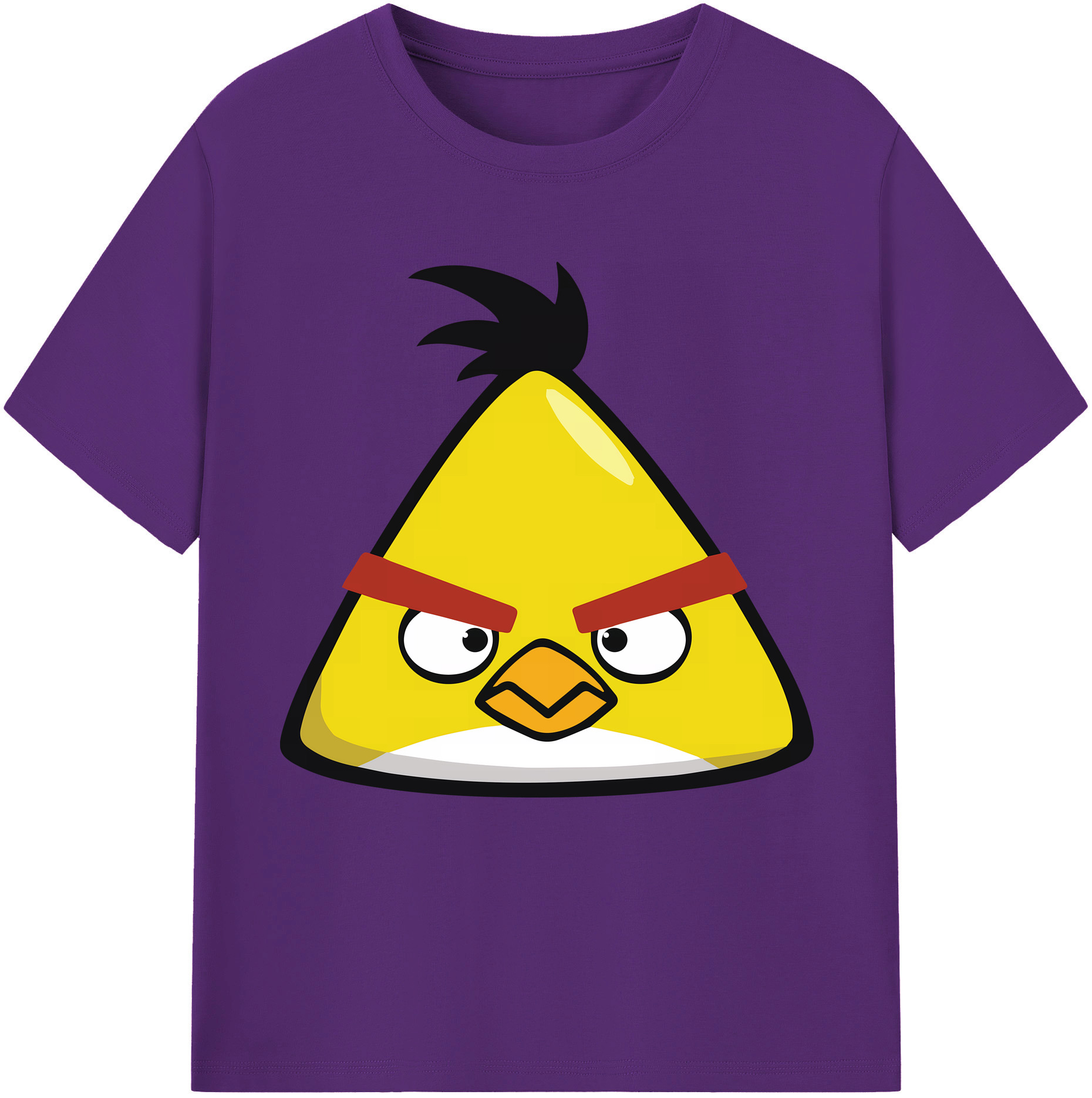 （画像用） Angry Birds アングリーバード 綿100％半袖Tシャツ（フロントプリント）