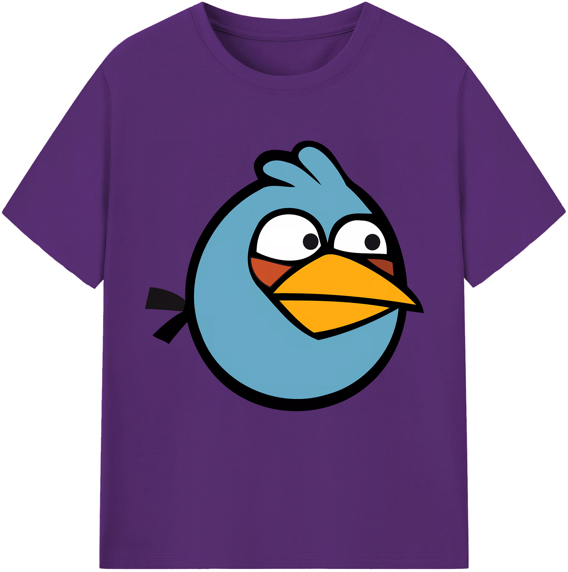 （画像用） Angry Birds アングリーバード 綿100％半袖Tシャツ（フロントプリント）