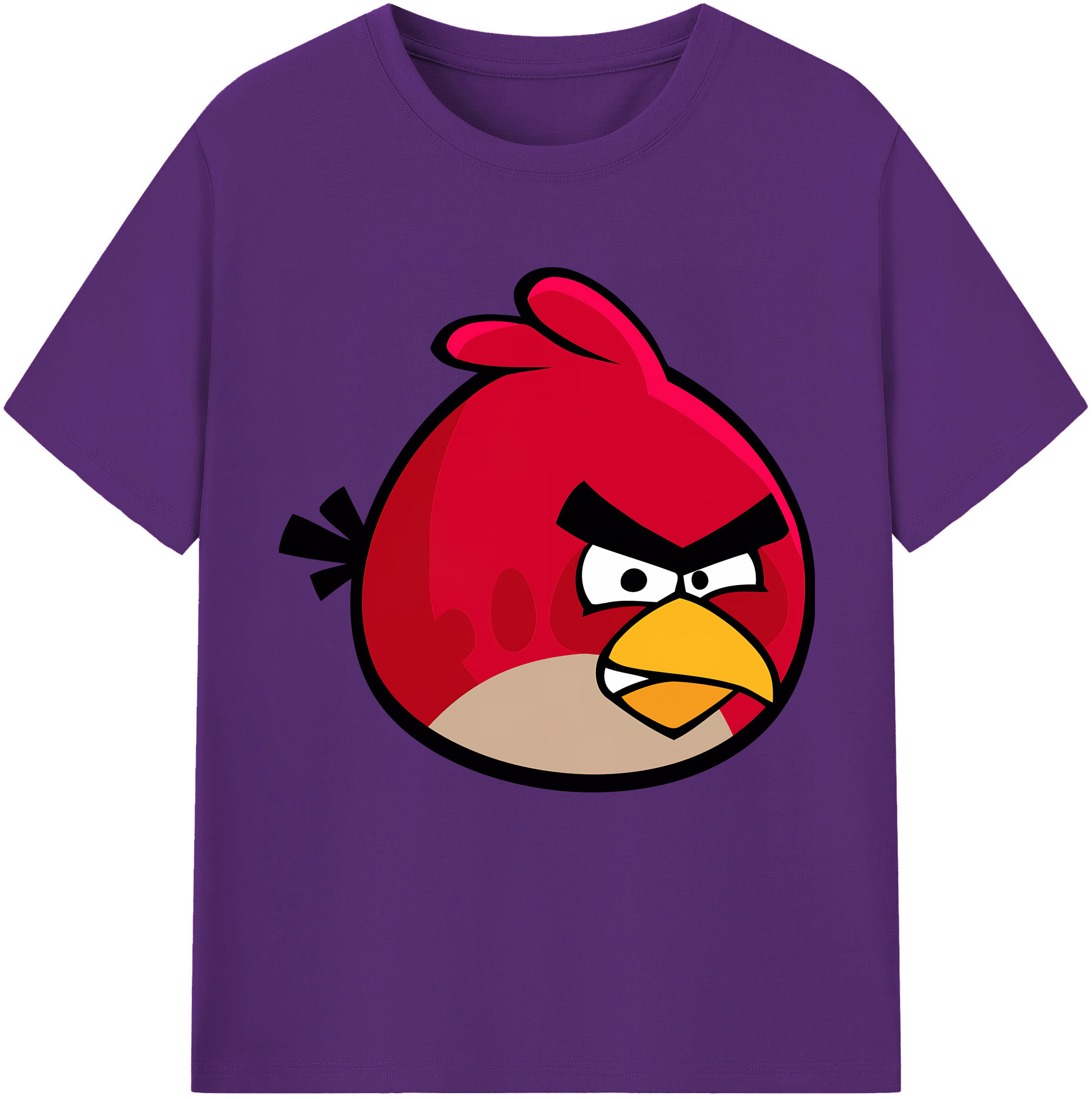 （画像用） Angry Birds アングリーバード 綿100％半袖Tシャツ（フロントプリント）