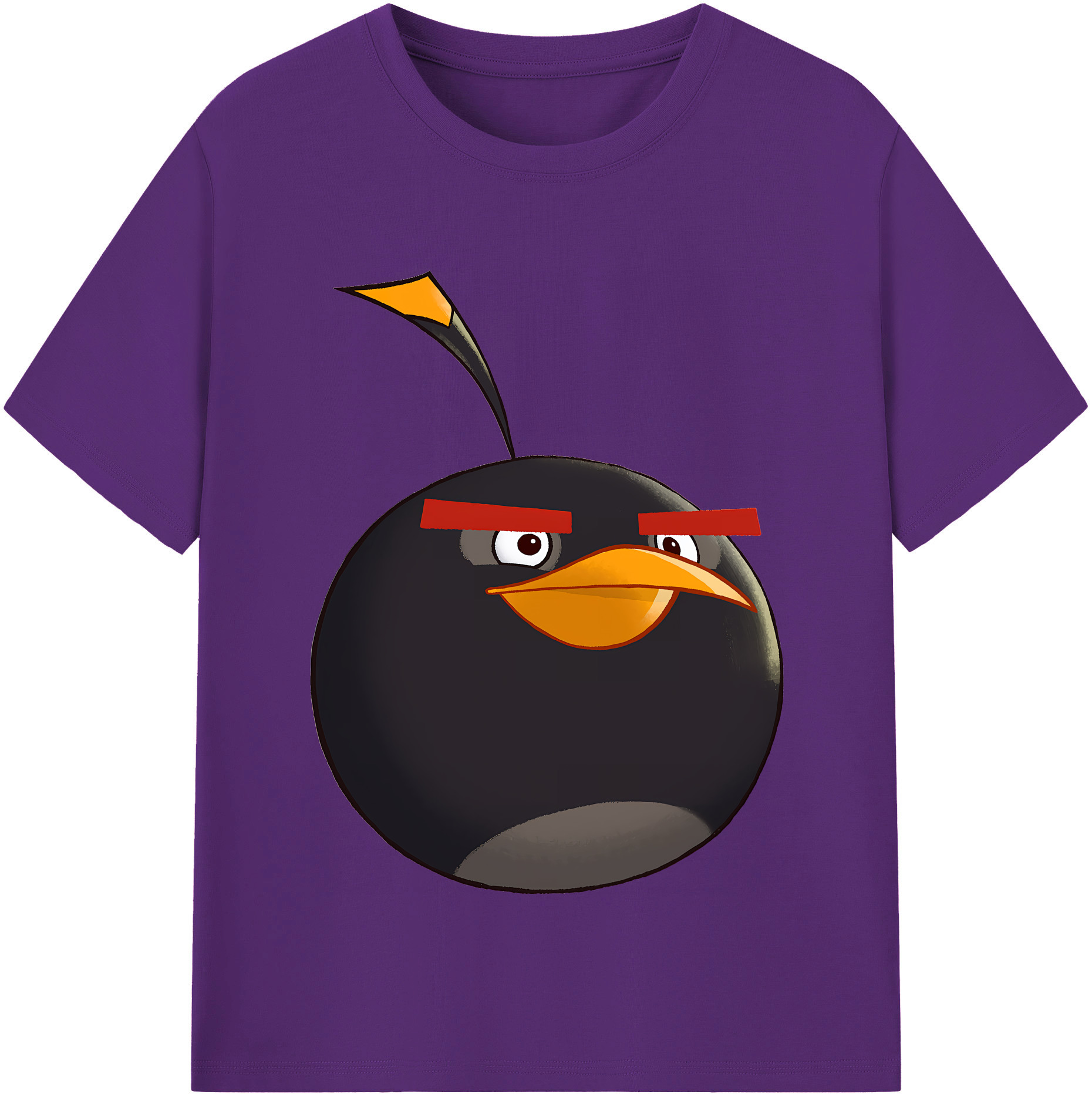 （画像用） Angry Birds アングリーバード 綿100％半袖Tシャツ（フロントプリント）