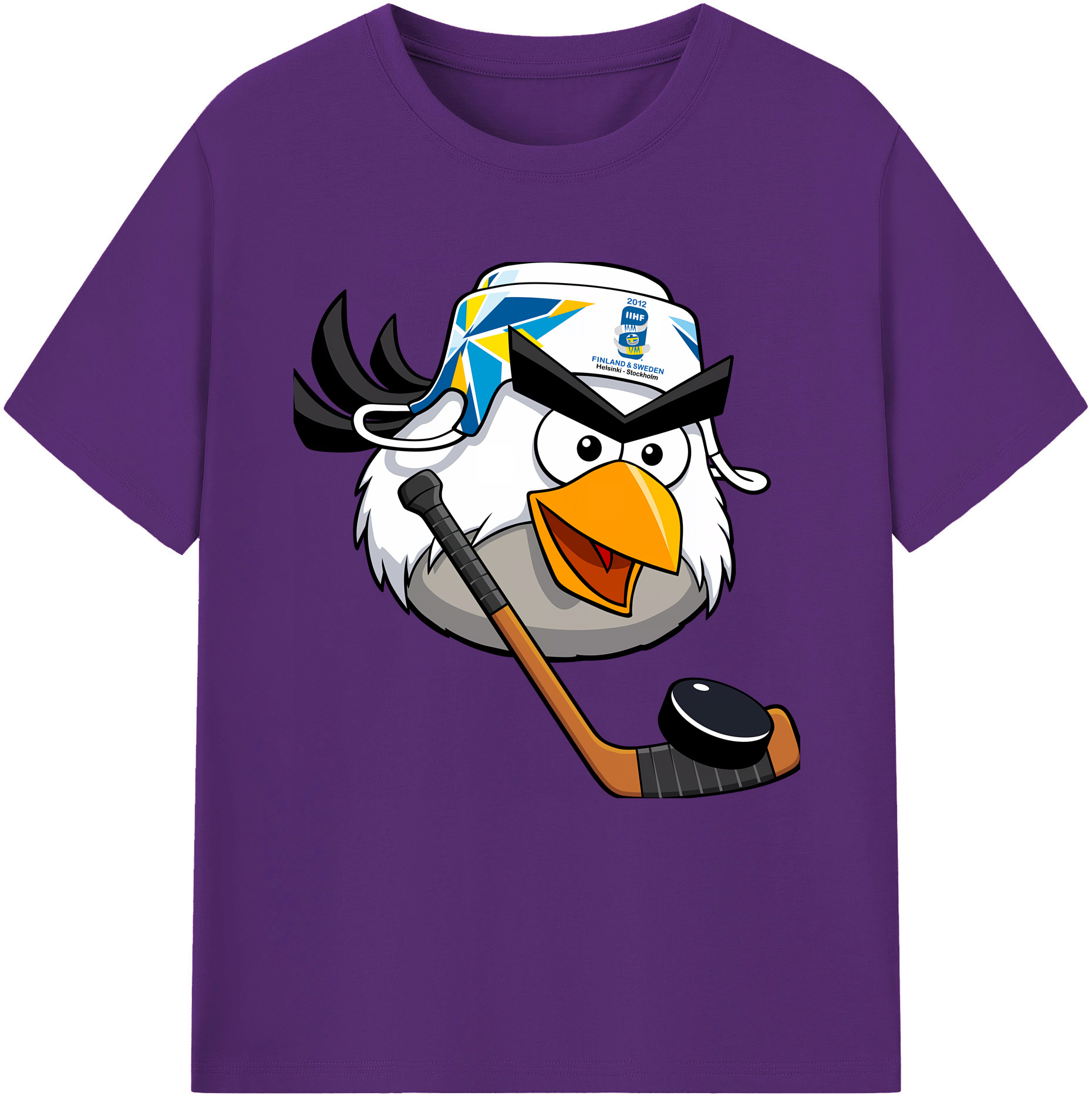 （画像用） Angry Birds アングリーバード 綿100％半袖Tシャツ（フロントプリント）