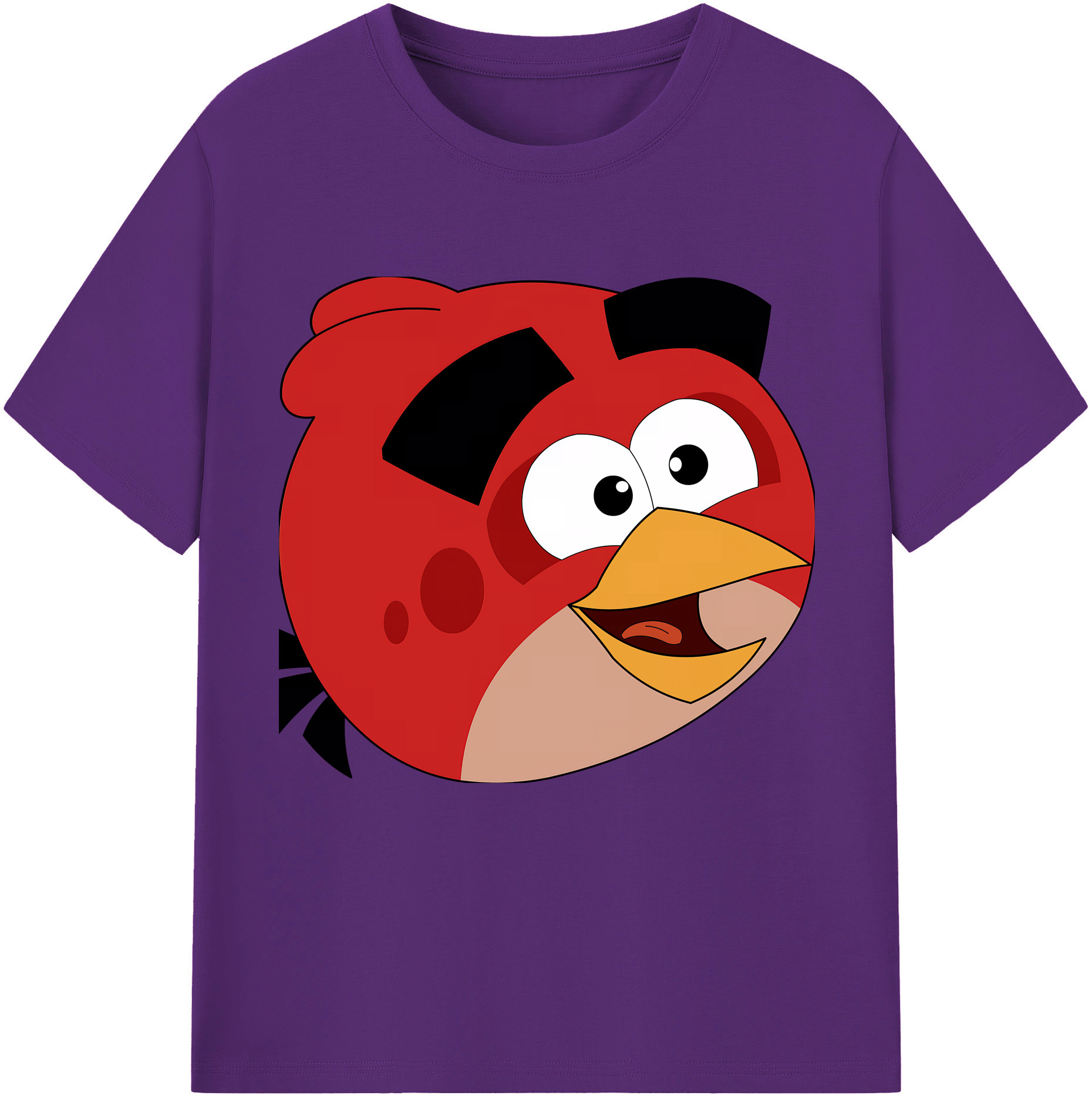 （画像用） Angry Birds アングリーバード 綿100％半袖Tシャツ（フロントプリント）