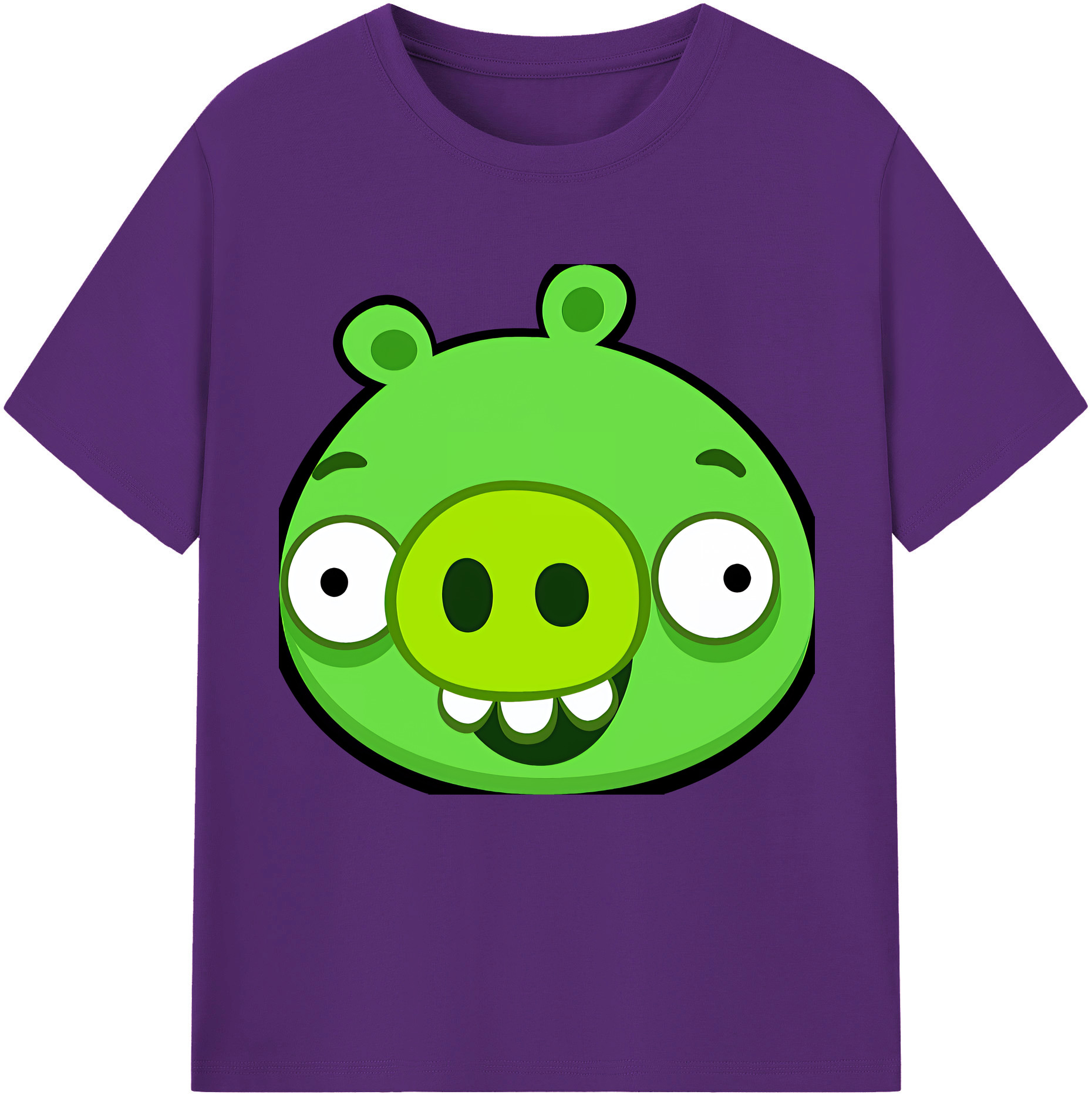 （画像用） Angry Birds アングリーバード 綿100％半袖Tシャツ（フロントプリント）