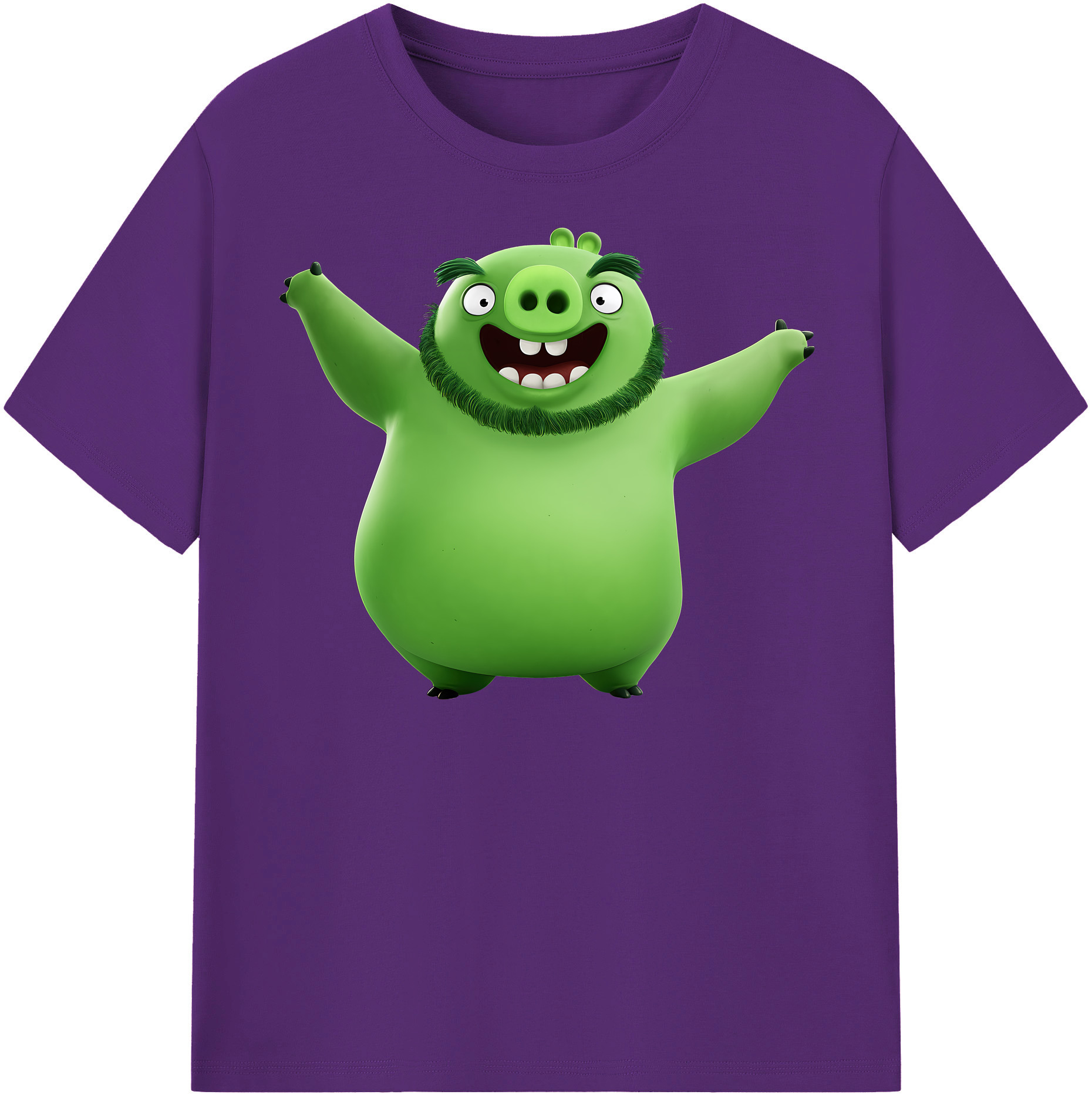 （画像用） Angry Birds アングリーバード 綿100％半袖Tシャツ（フロントプリント）