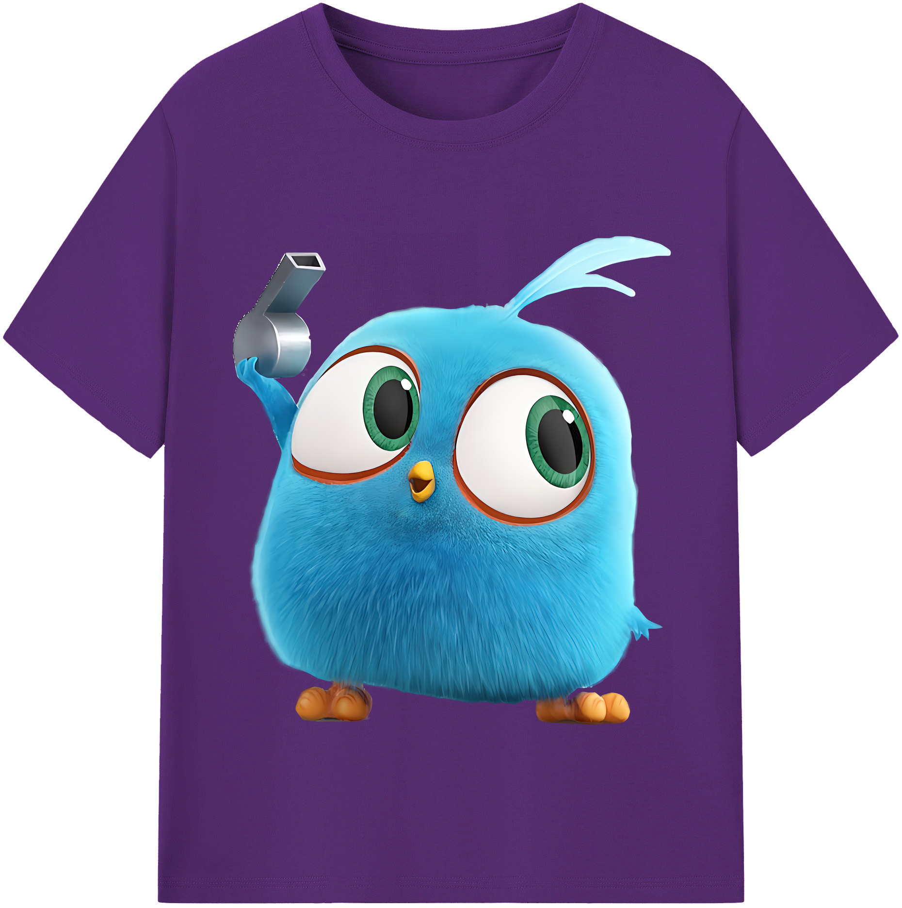 （画像用） Angry Birds アングリーバード 綿100％半袖Tシャツ（フロントプリント）