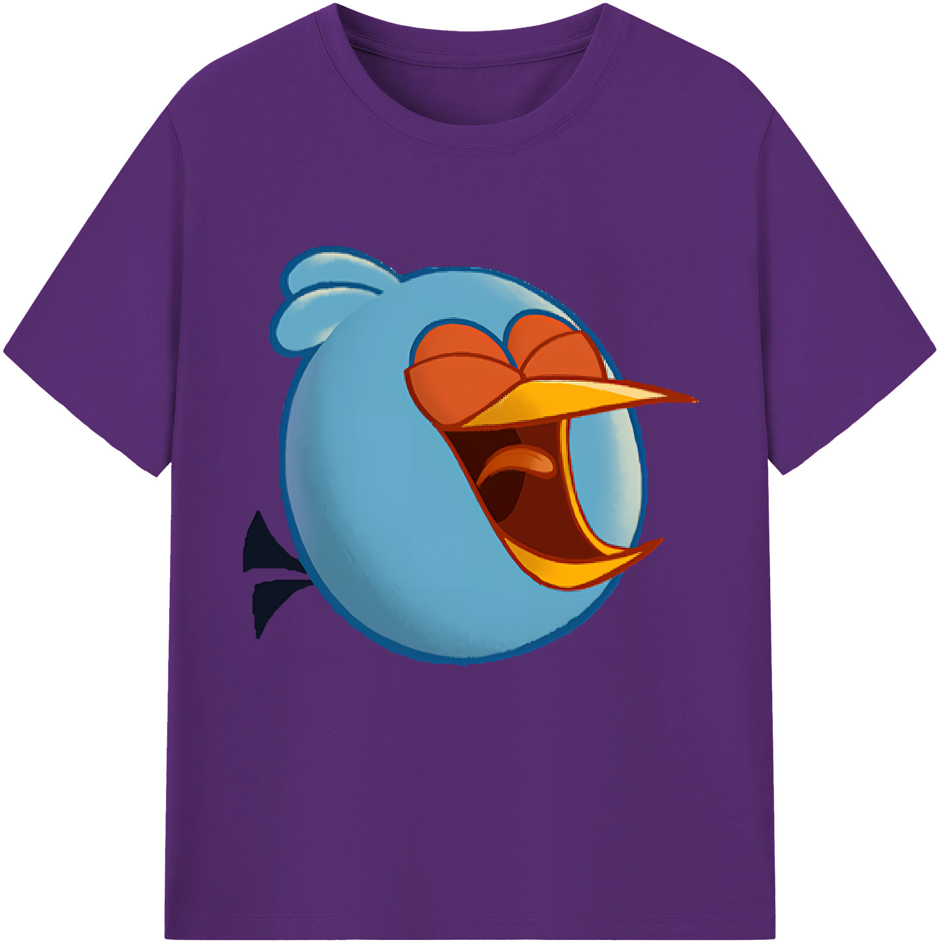 （画像用） Angry Birds アングリーバード 綿100％半袖Tシャツ（フロントプリント）