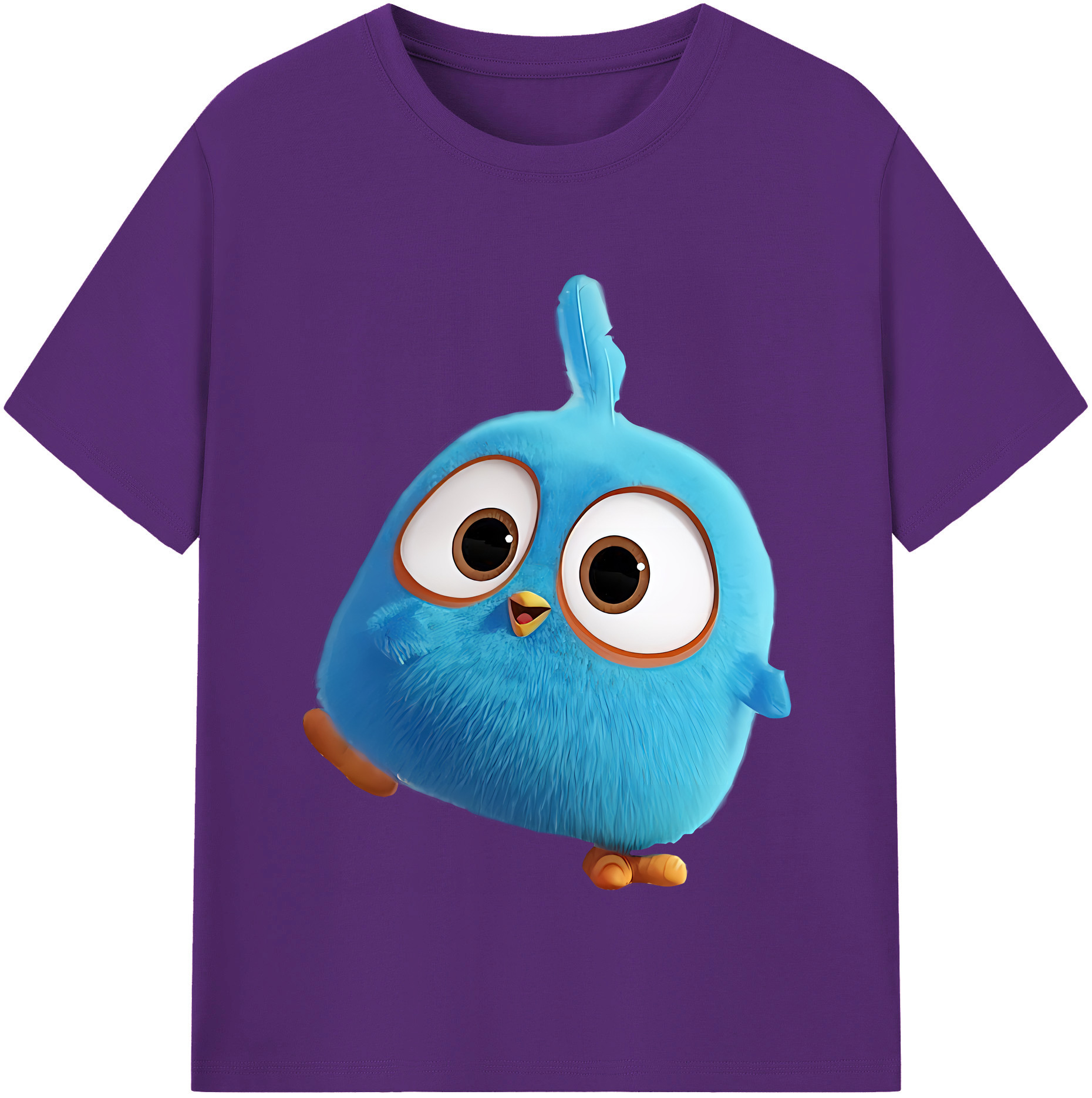 （画像用） Angry Birds アングリーバード 綿100％半袖Tシャツ（フロントプリント）