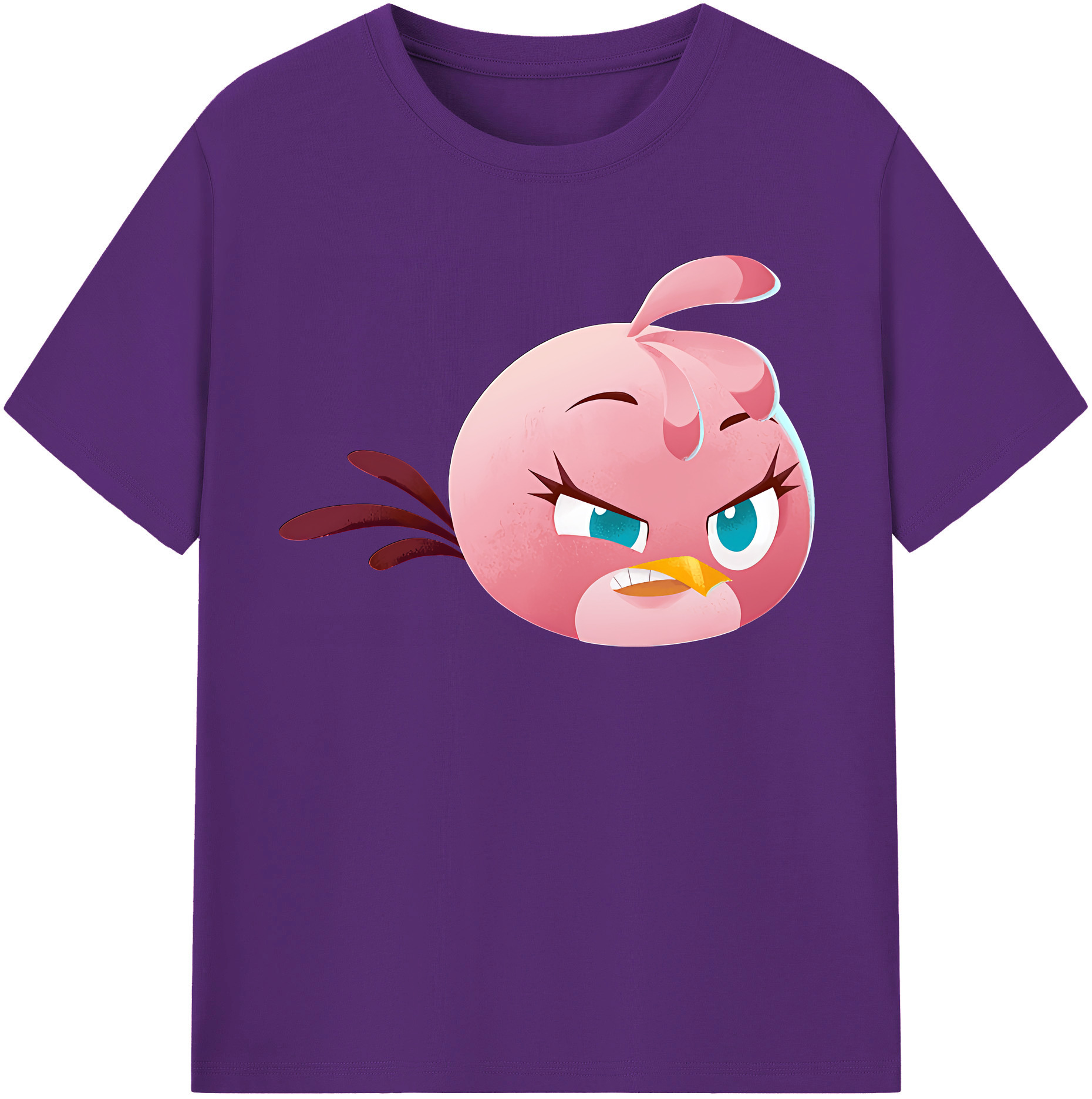 （画像用） Angry Birds アングリーバード 綿100％半袖Tシャツ（フロントプリント）