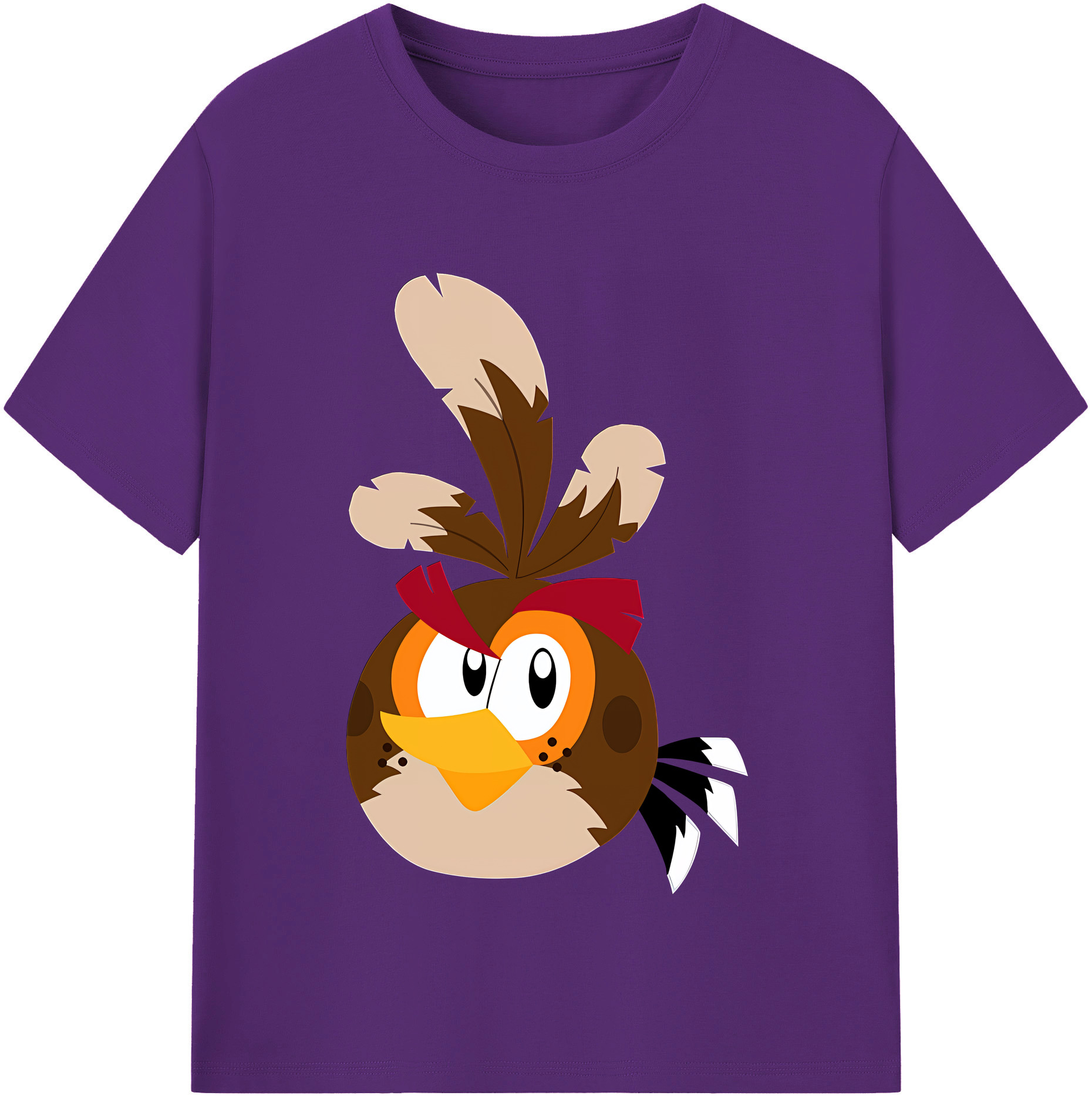 （画像用） Angry Birds アングリーバード 綿100％半袖Tシャツ（フロントプリント）