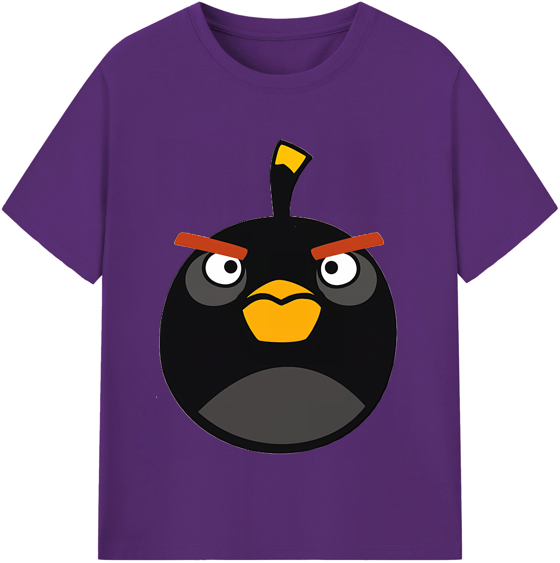 （画像用） Angry Birds アングリーバード 綿100％半袖Tシャツ（フロントプリント）