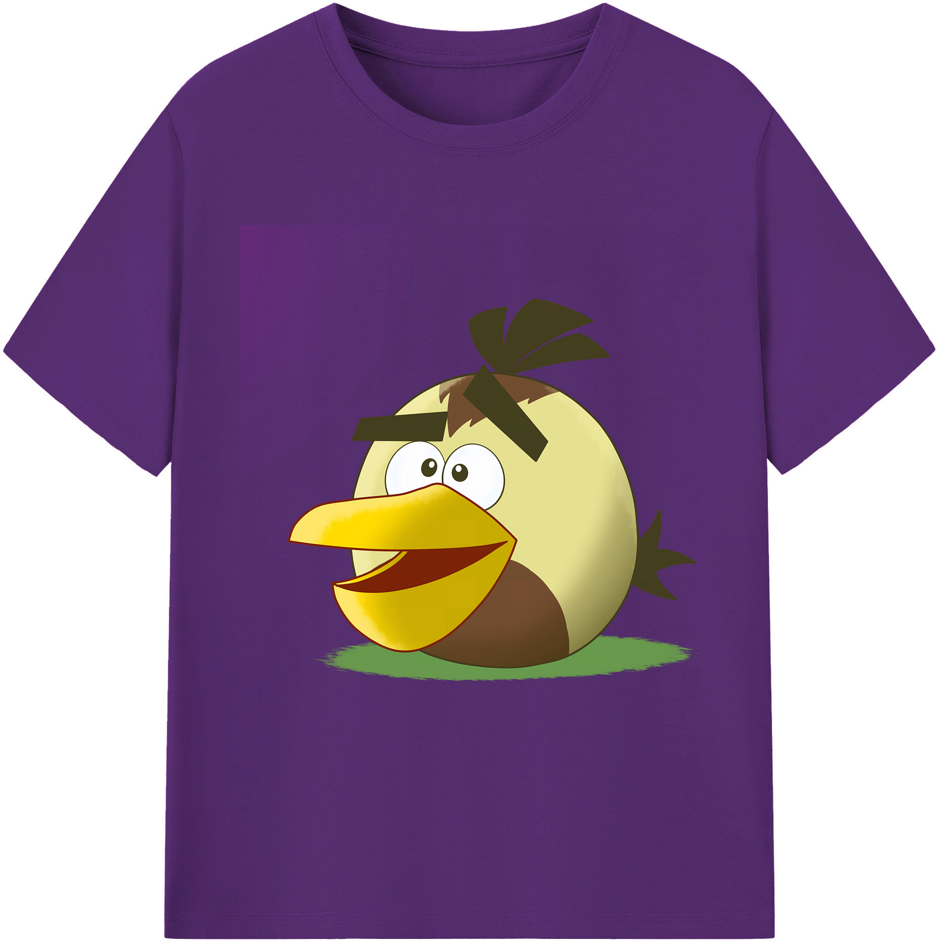 （画像用） Angry Birds アングリーバード 綿100％半袖Tシャツ（フロントプリント）