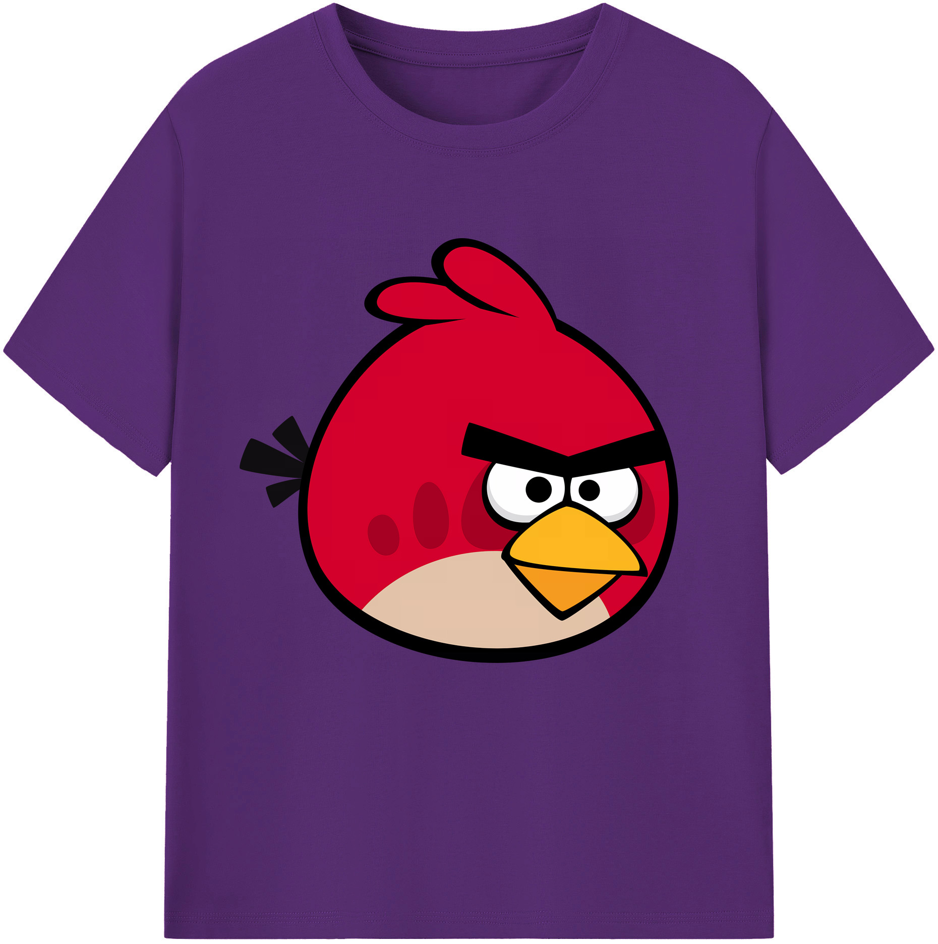 （画像用） Angry Birds アングリーバード 綿100％半袖Tシャツ（フロントプリント）