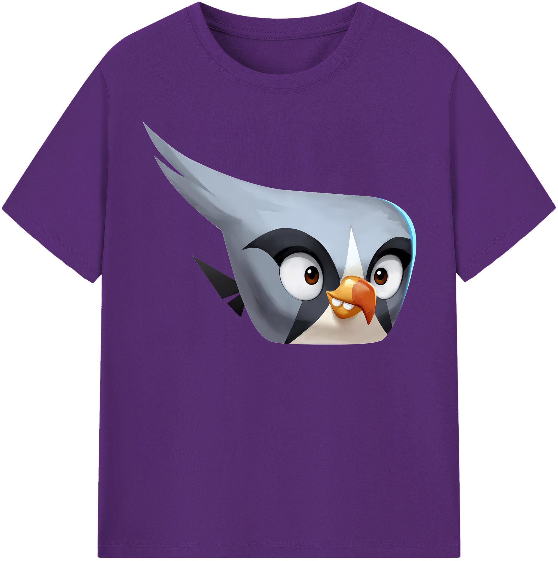（画像用） Angry Birds アングリーバード 綿100％半袖Tシャツ（フロントプリント）