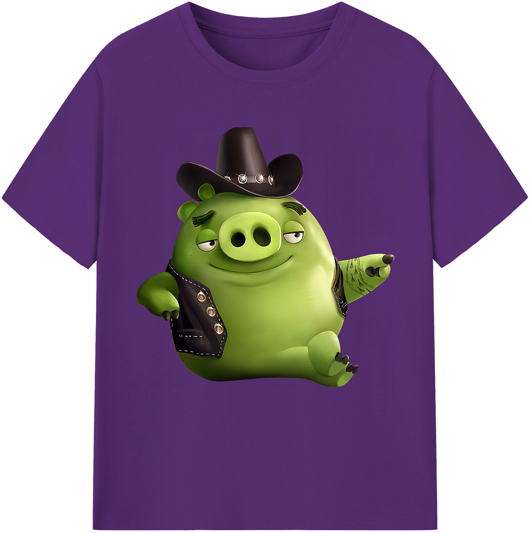 （画像用） Angry Birds アングリーバード 綿100％半袖Tシャツ（フロントプリント）
