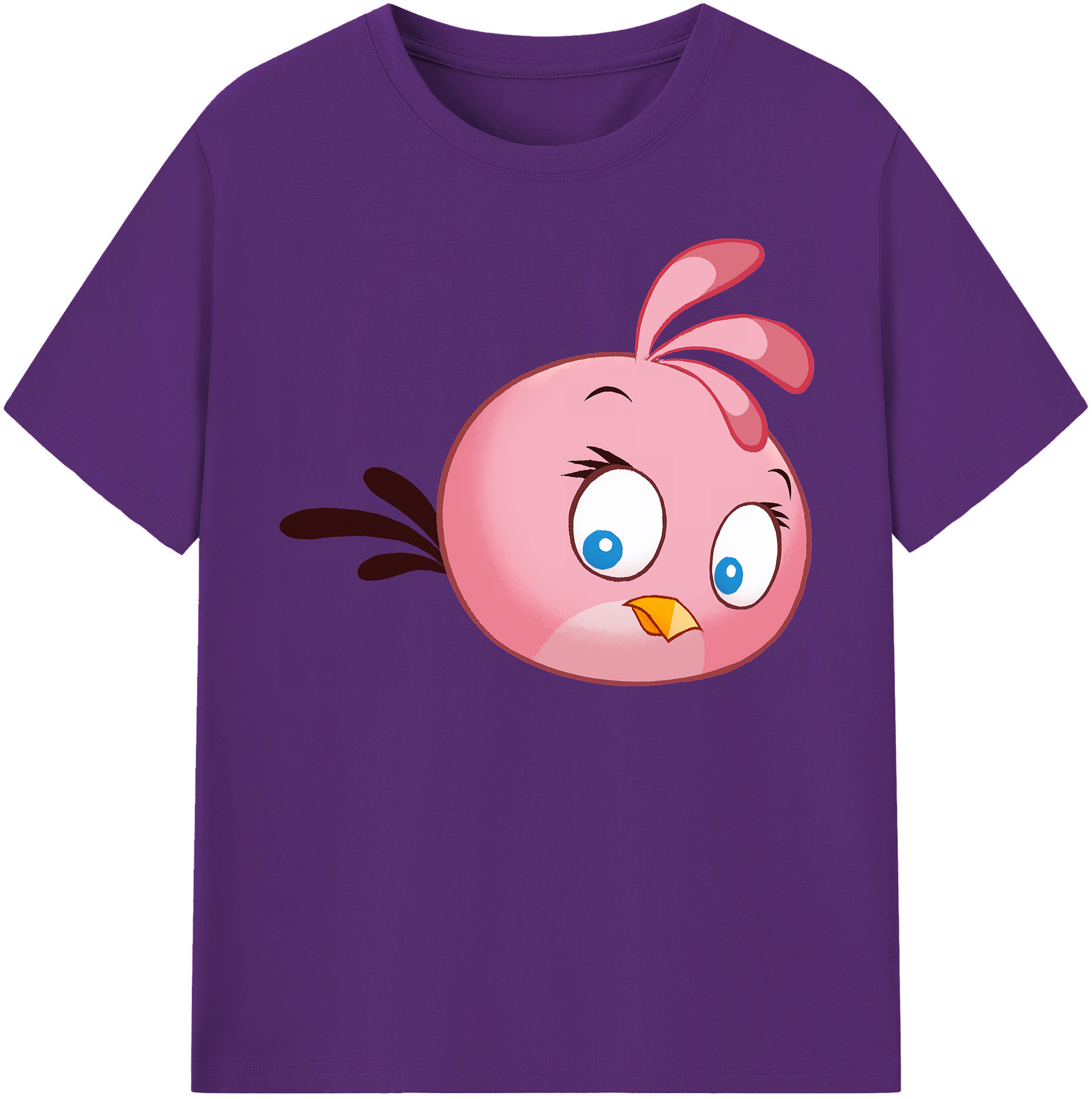（画像用） Angry Birds アングリーバード 綿100％半袖Tシャツ（フロントプリント）