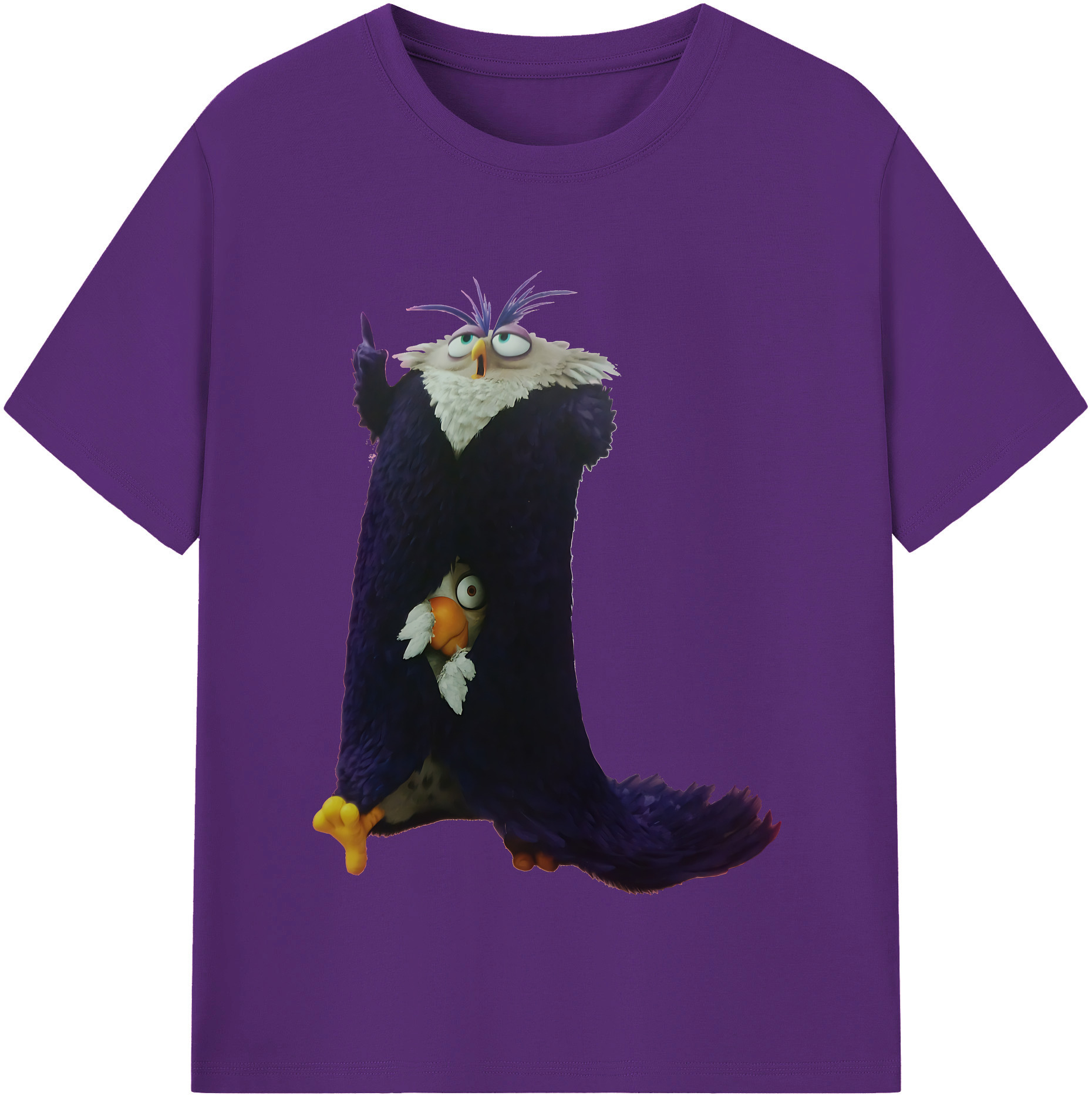 （画像用） Angry Birds アングリーバード 綿100％半袖Tシャツ（フロントプリント）