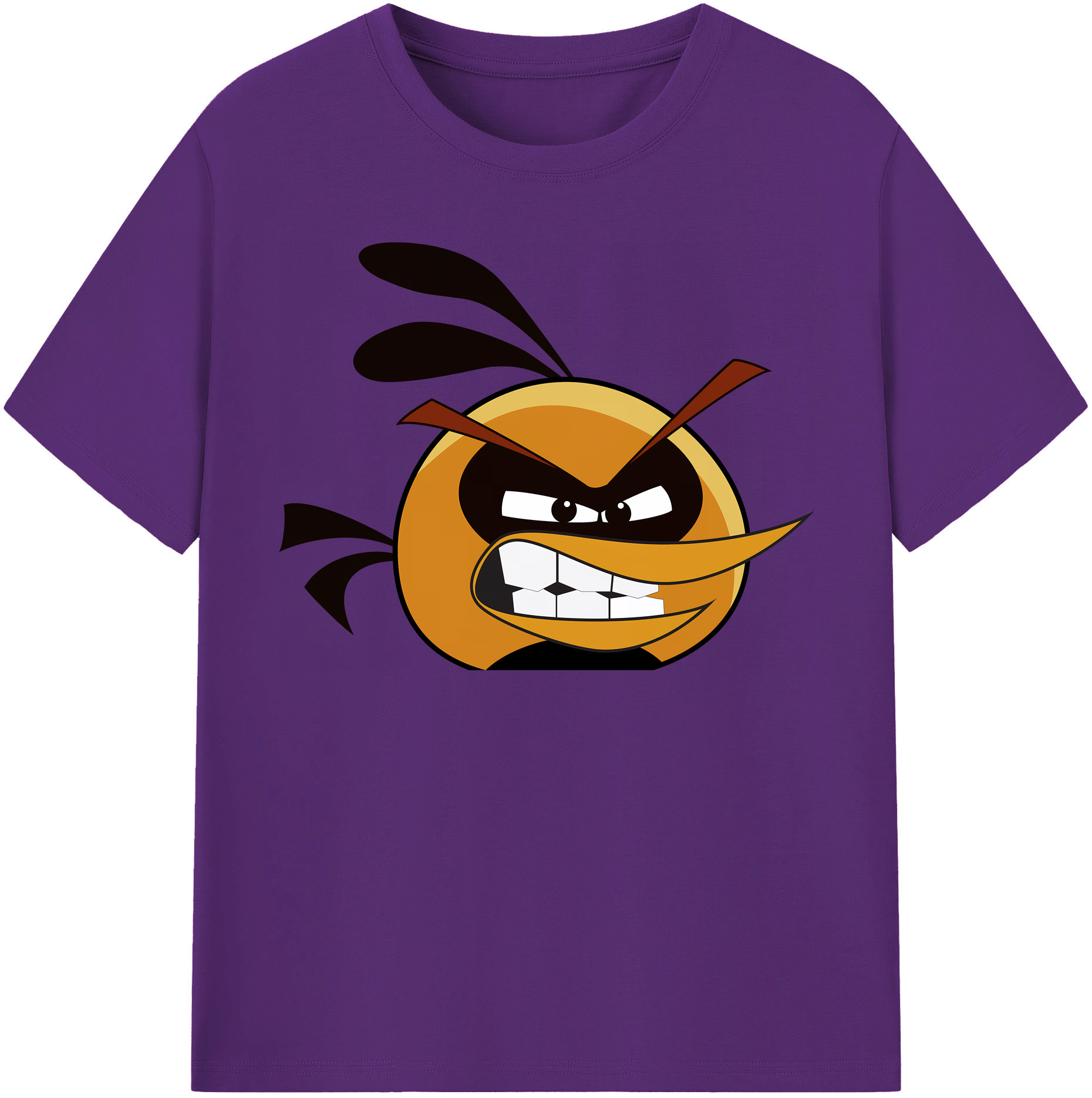 （画像用） Angry Birds アングリーバード 綿100％半袖Tシャツ（フロントプリント）