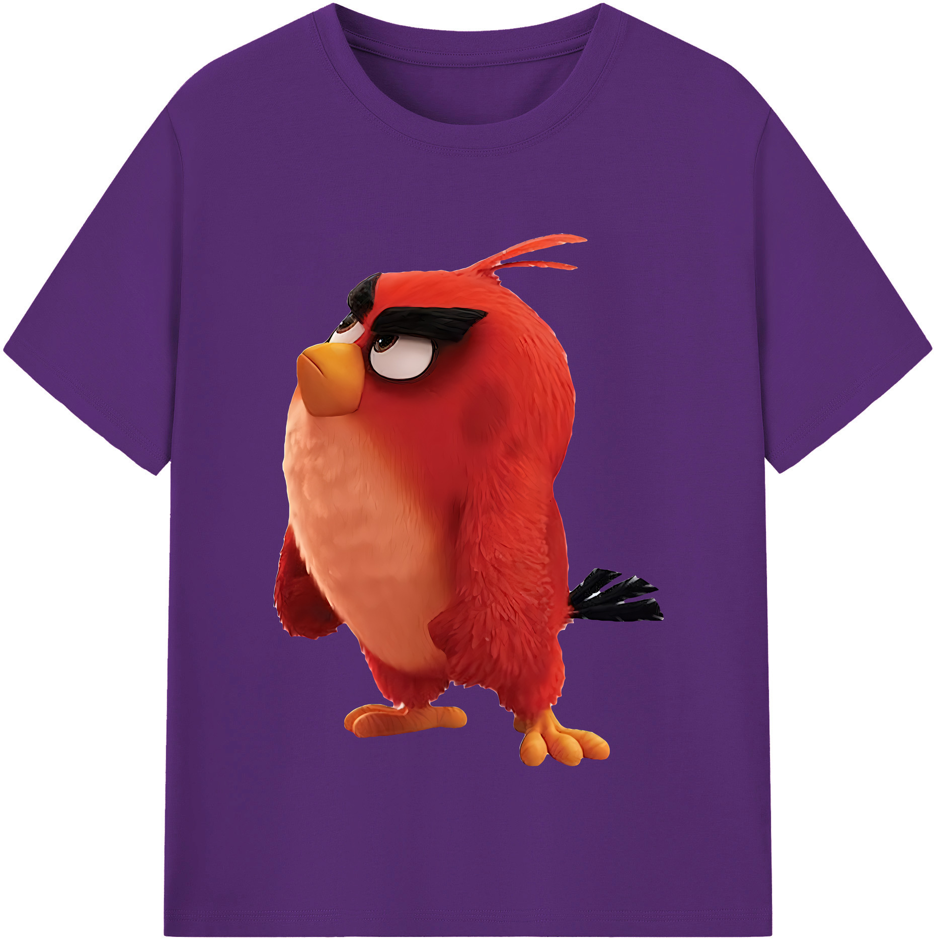 （画像用） Angry Birds アングリーバード 綿100％半袖Tシャツ（フロントプリント）
