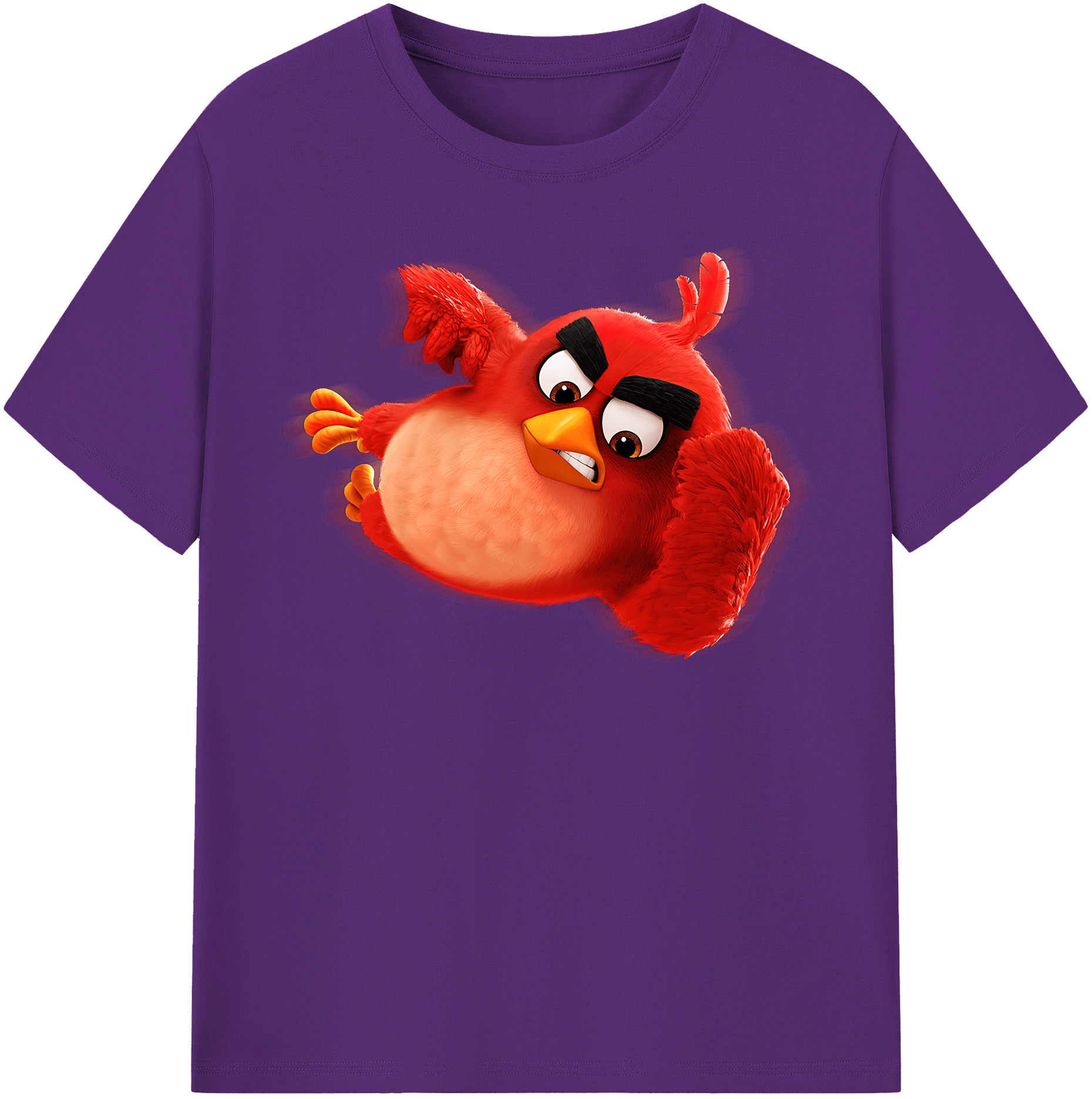 （画像用） Angry Birds アングリーバード 綿100％半袖Tシャツ（フロントプリント）
