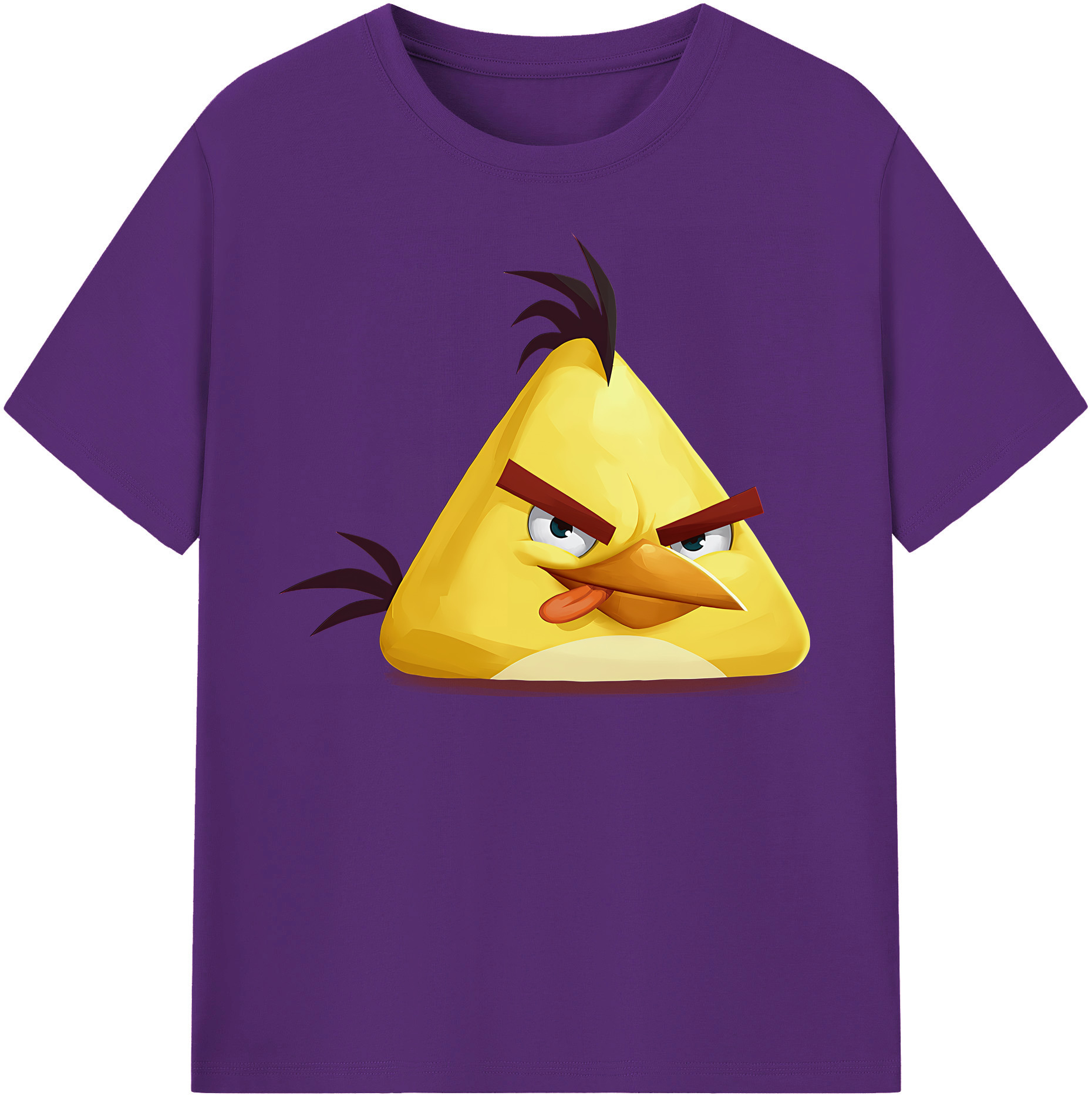 （画像用） Angry Birds アングリーバード 綿100％半袖Tシャツ（フロントプリント）