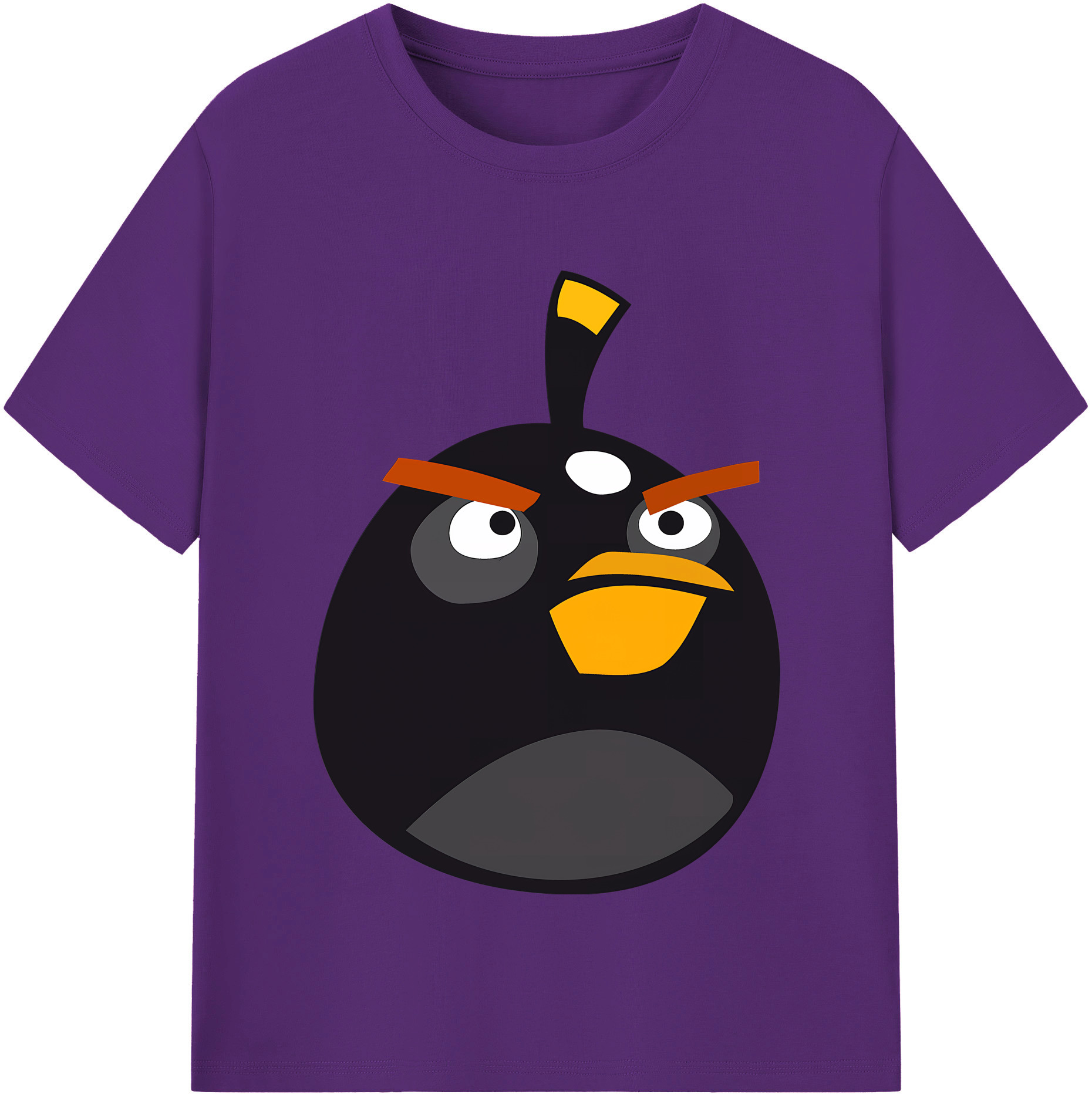 （画像用） Angry Birds アングリーバード 綿100％半袖Tシャツ（フロントプリント）