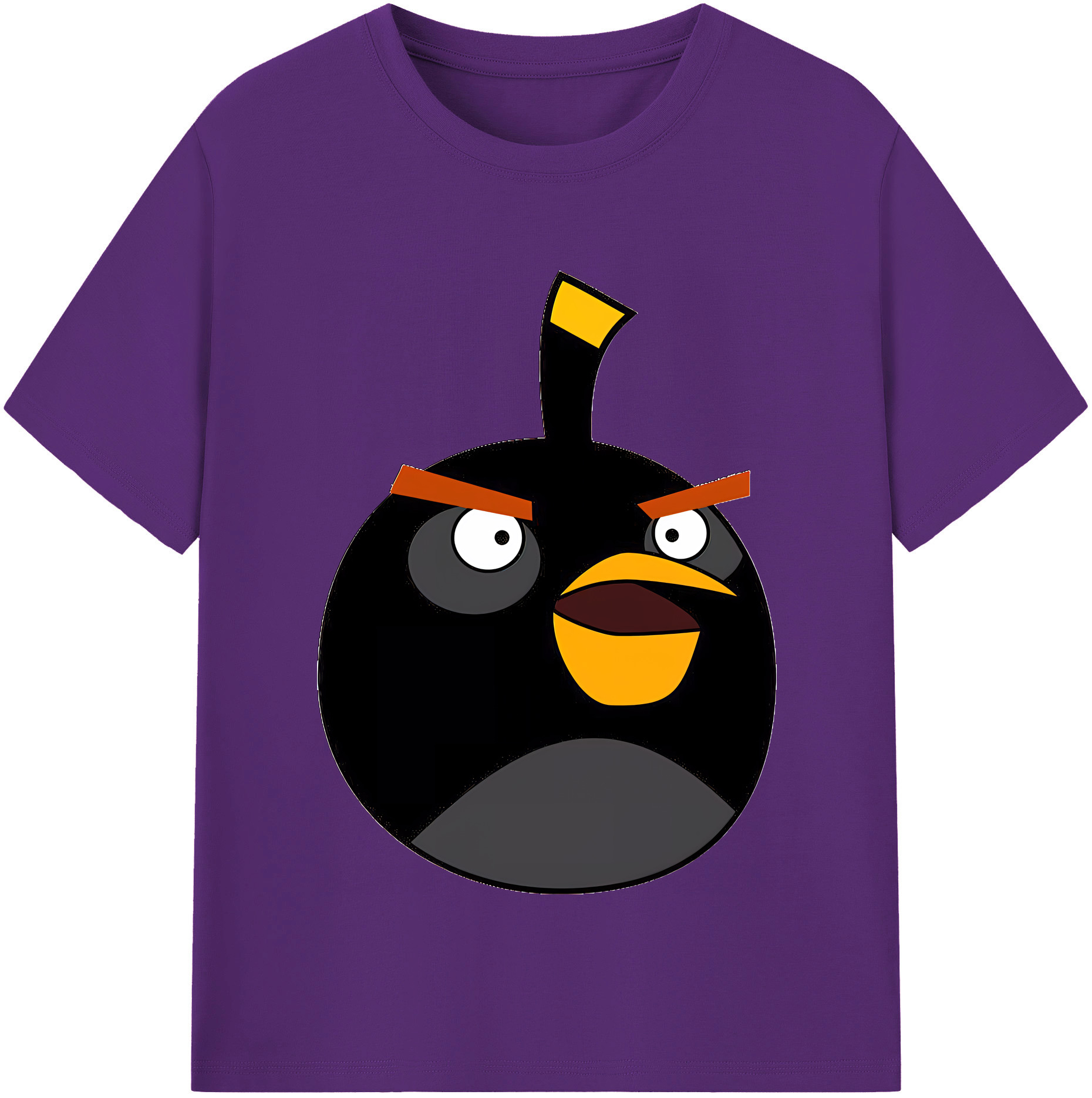 （画像用） Angry Birds アングリーバード 綿100％半袖Tシャツ（フロントプリント）