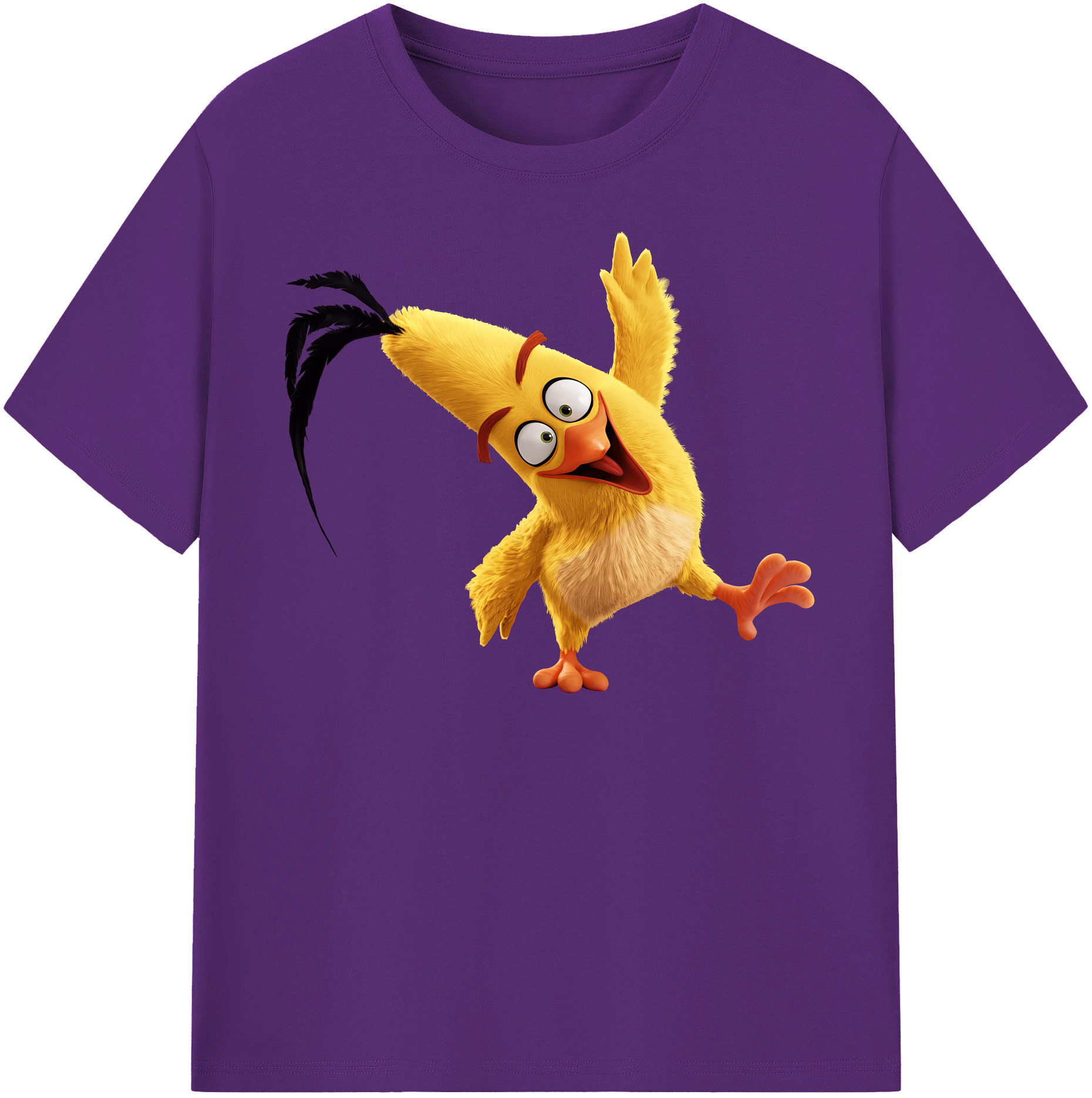 （画像用） Angry Birds アングリーバード 綿100％半袖Tシャツ（フロントプリント）