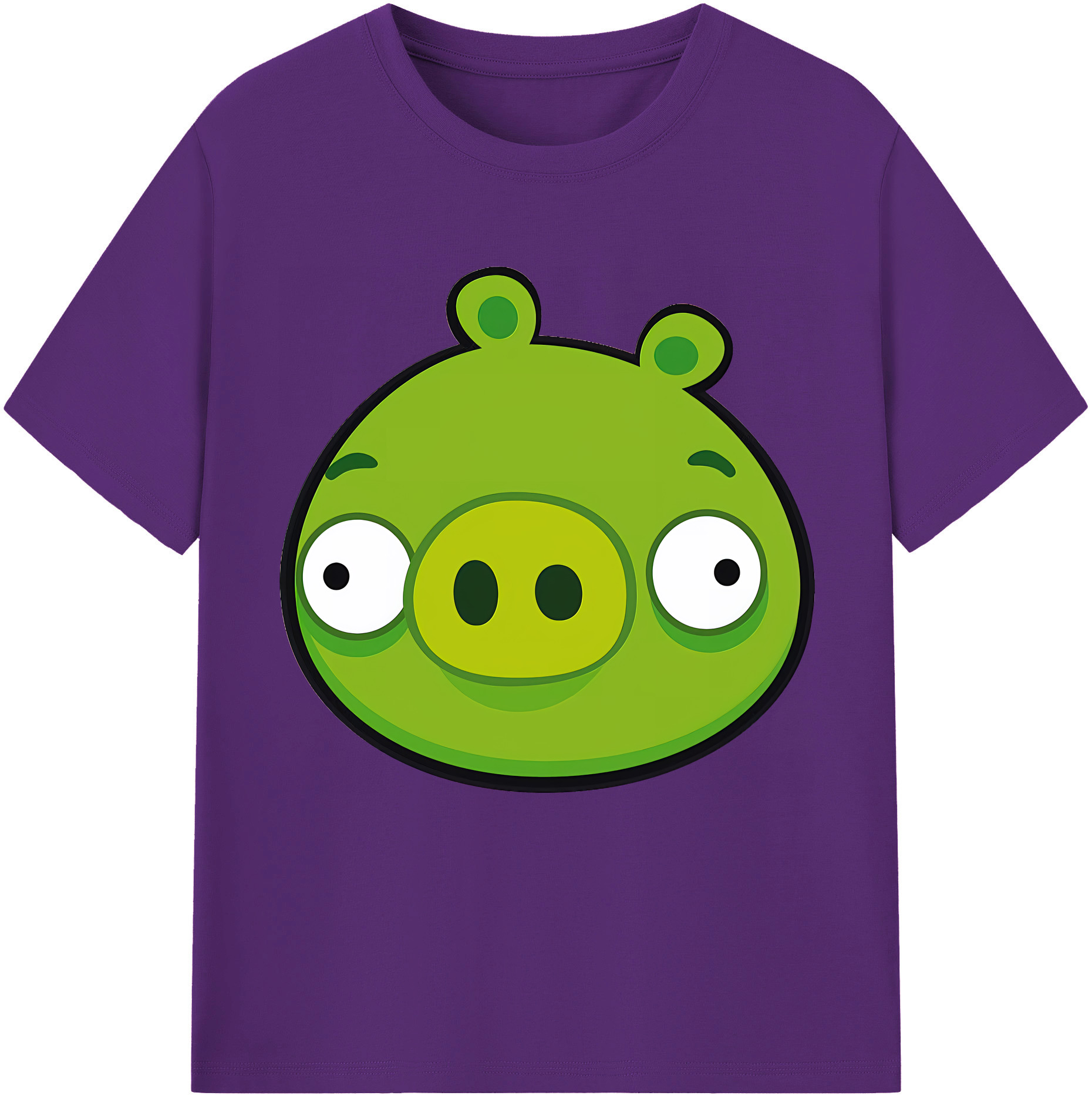 （画像用） Angry Birds アングリーバード 綿100％半袖Tシャツ（フロントプリント）